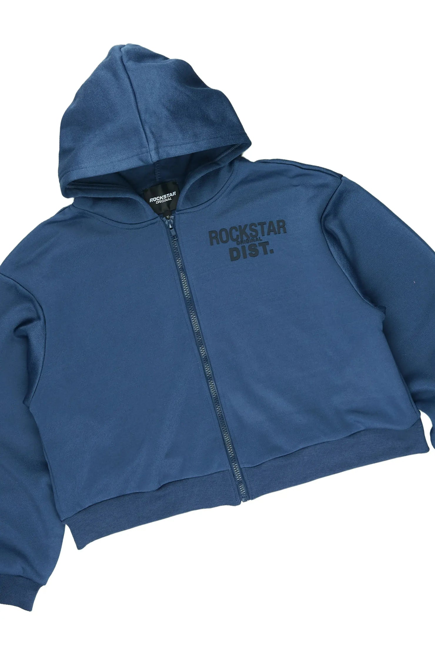Girls Mauricia Navy Crop Baggy Track Set