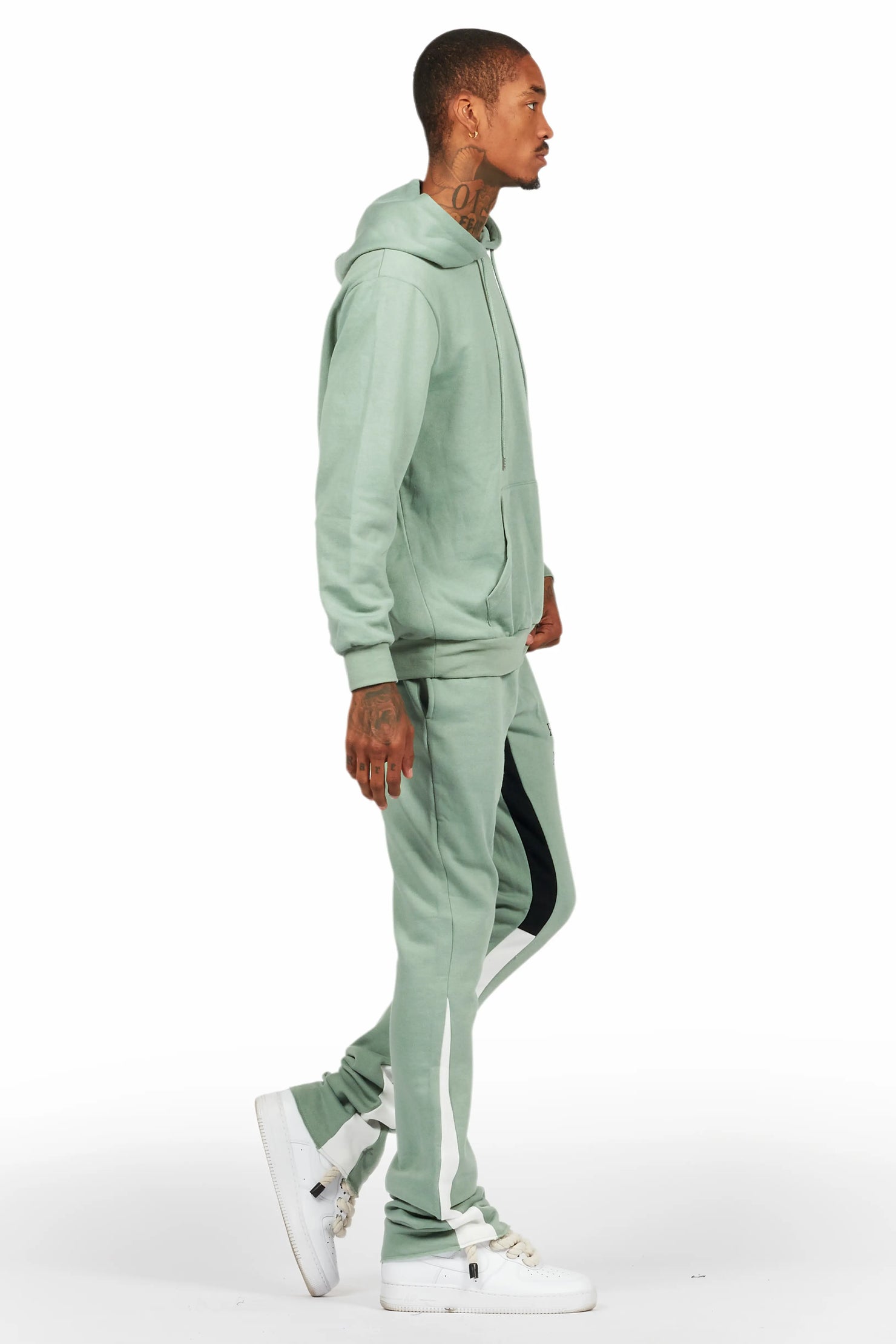 Briggs Sage Hoodie/Stacked Flare Track Set