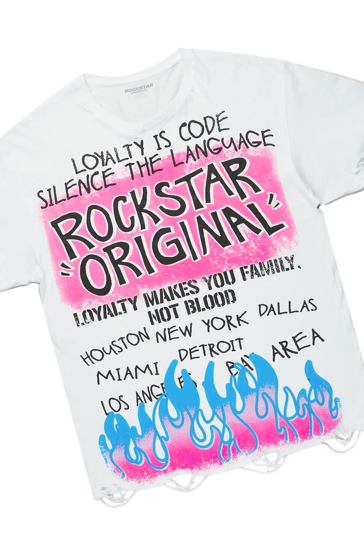 Beno White/Blue T-Shirt/Denim Short Set