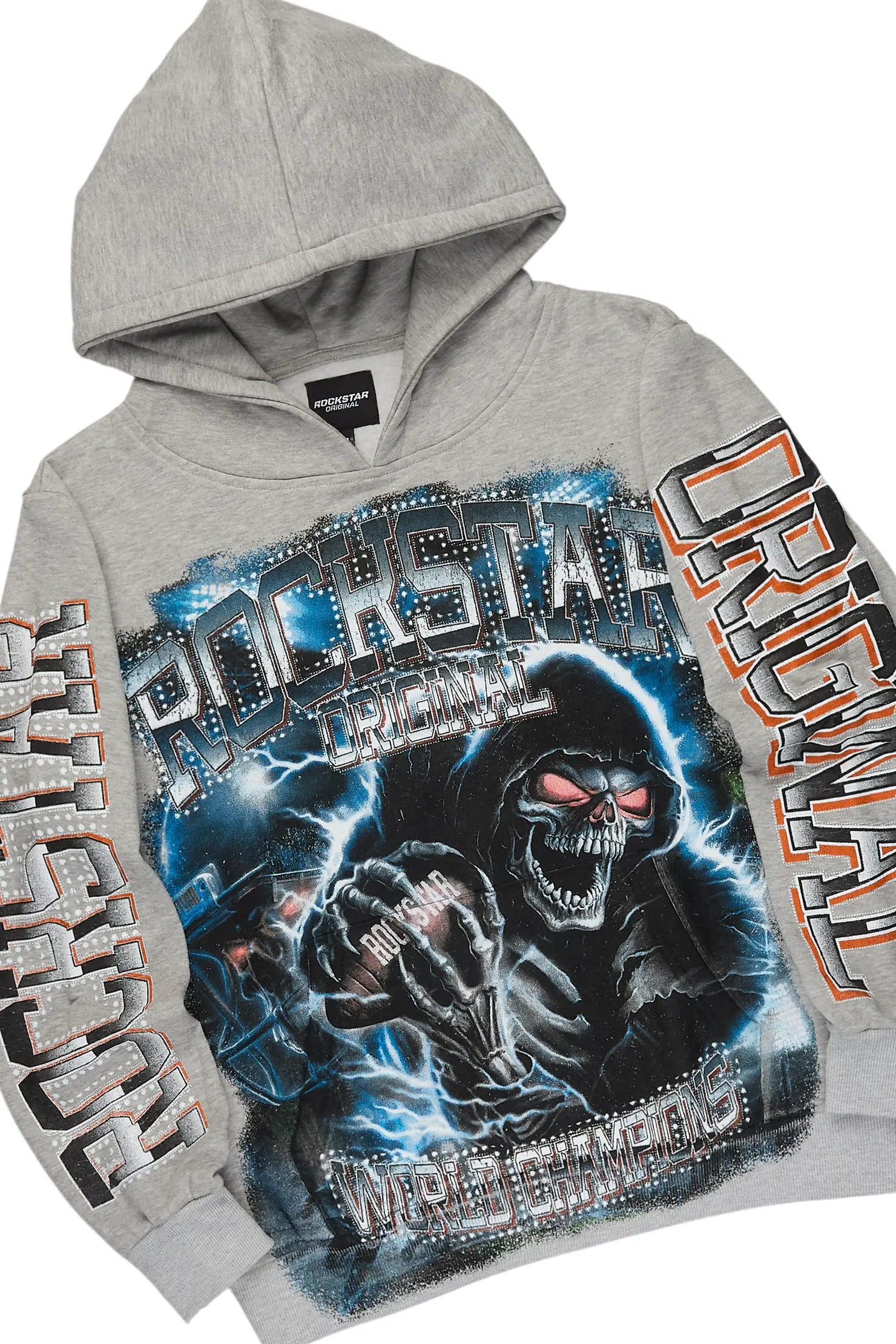 Kross Heather Grey/Multi Hoodie/Super Stacked Track Set