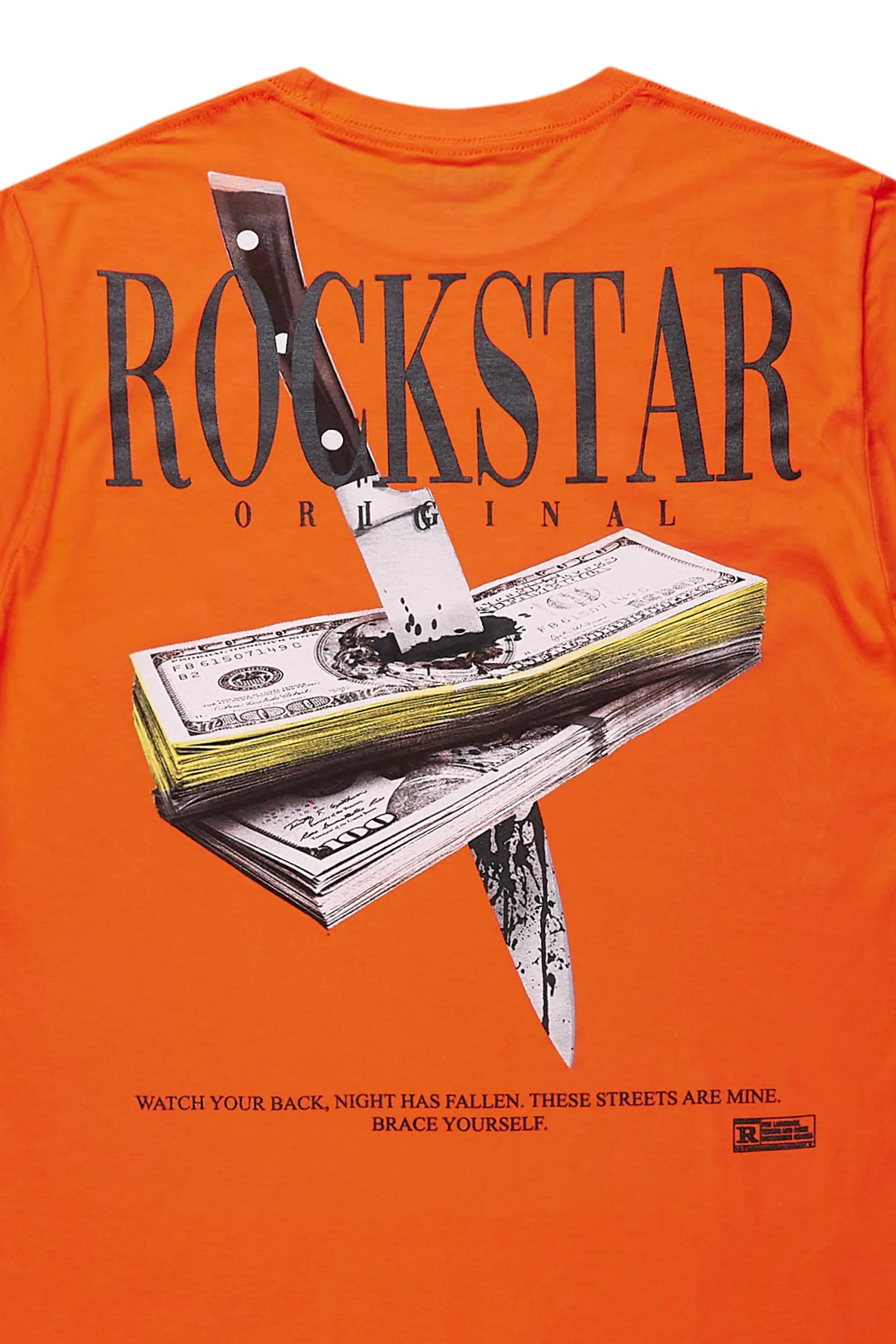 Dayte Nite Orange Graphic T-Shirt