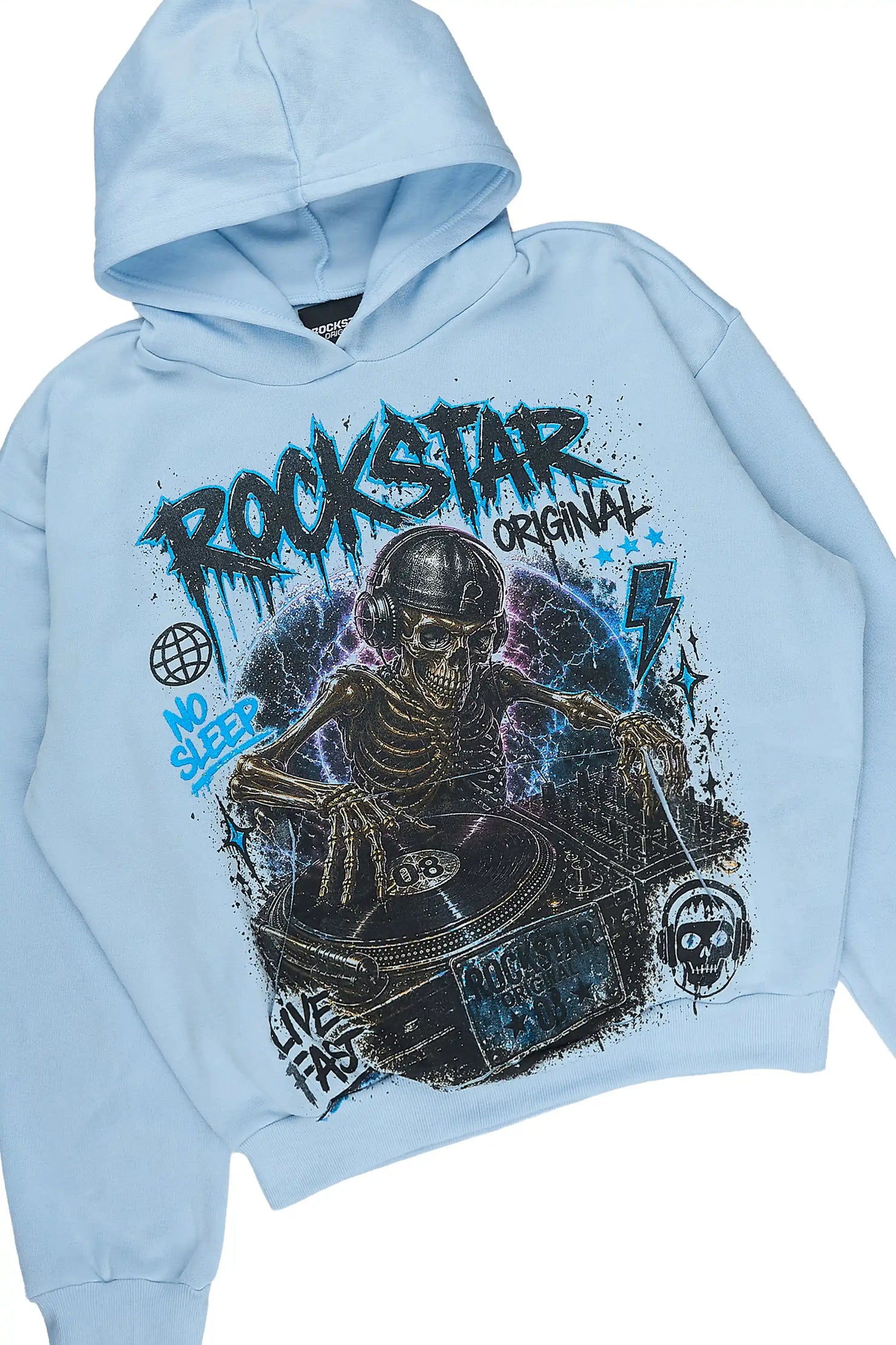 Boys Lance Baby Blue Stacked Hoodie Track Set