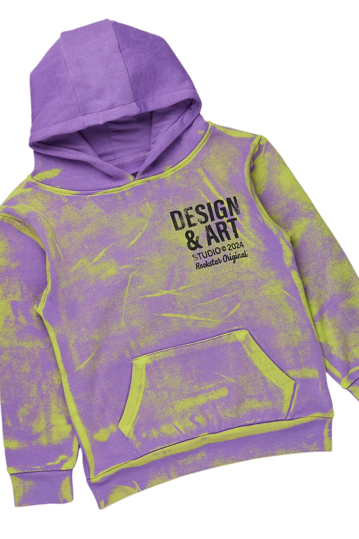 Boys Rue Purple Baggy Fit Pant Set