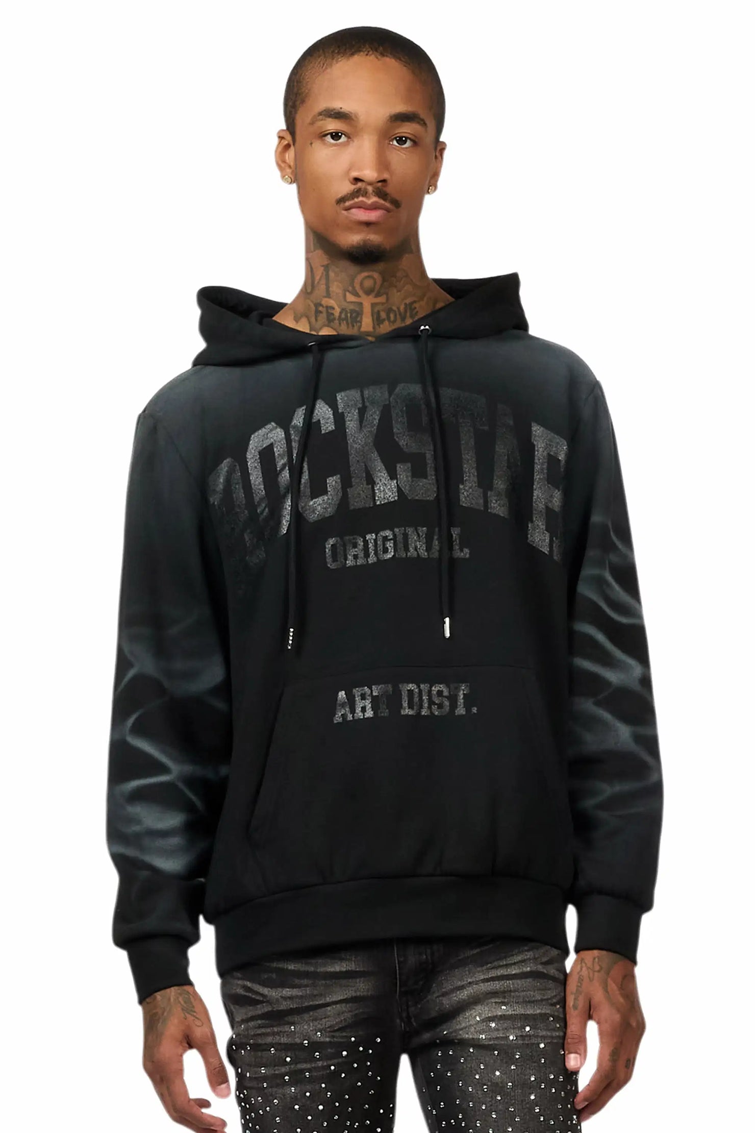 Nelly 2.0 Black Graphic Hoodie