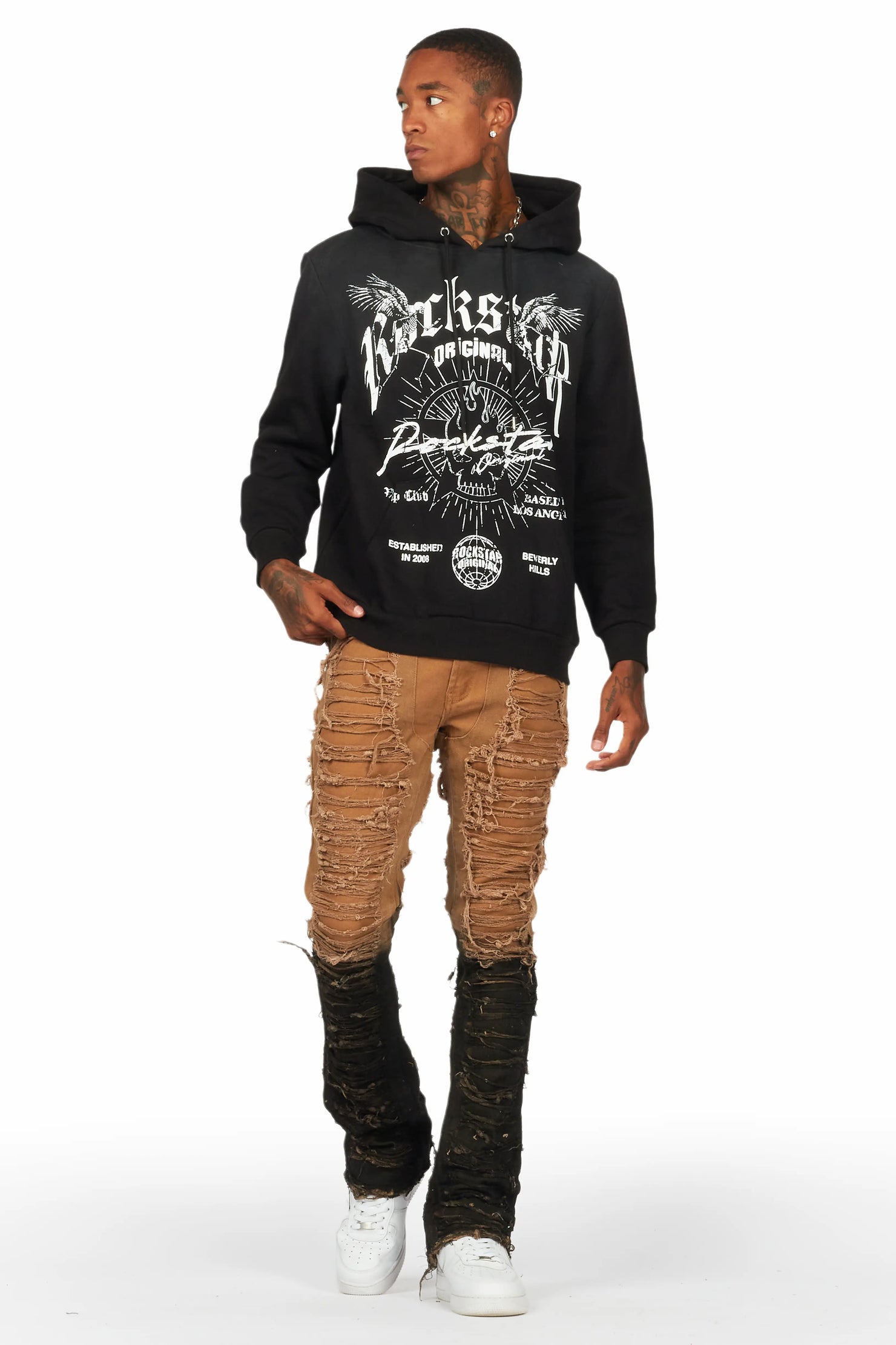 Larry Tan Painter Stacked Flare Jean