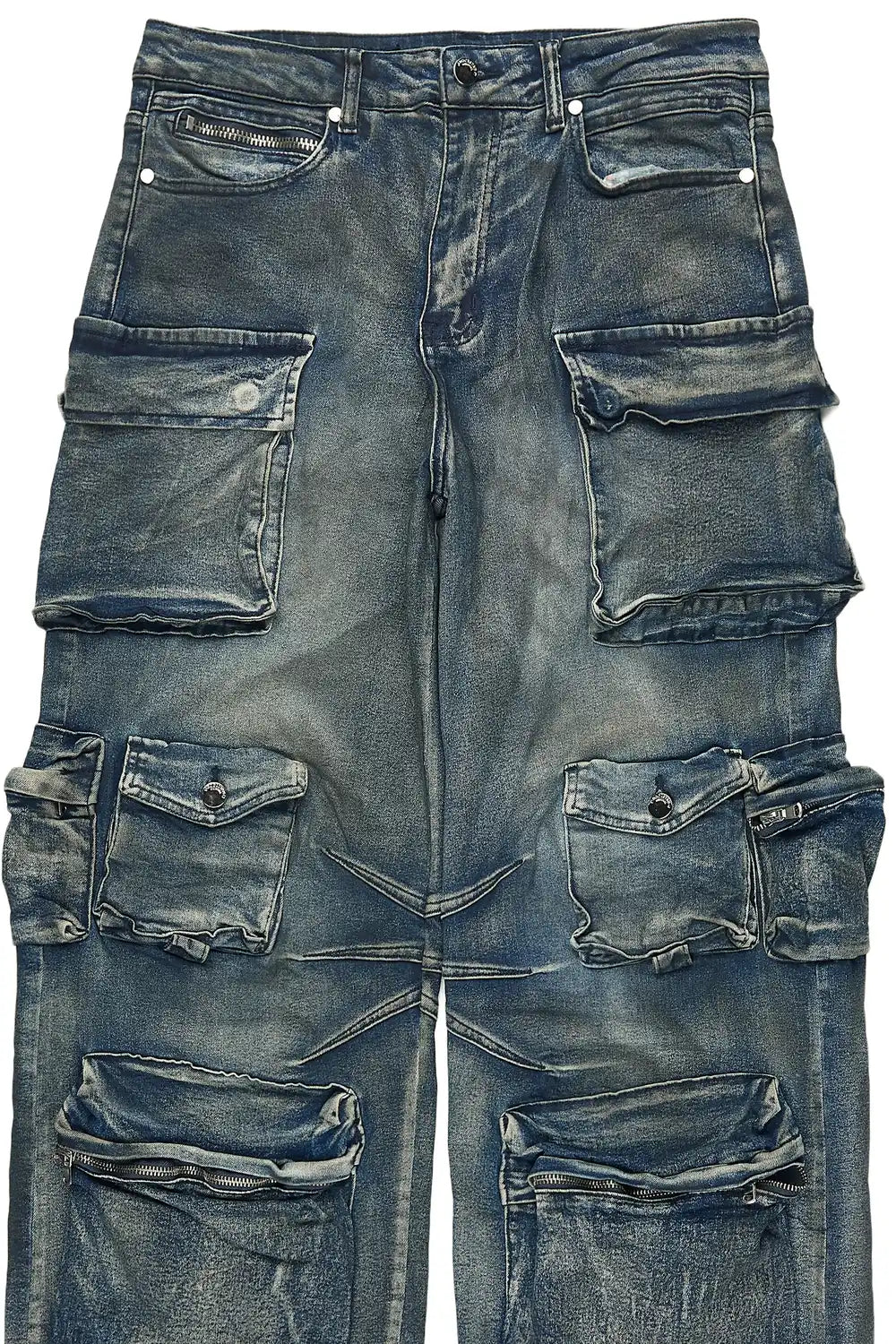Mahesh Dark Blue Baggy Cargo Jean