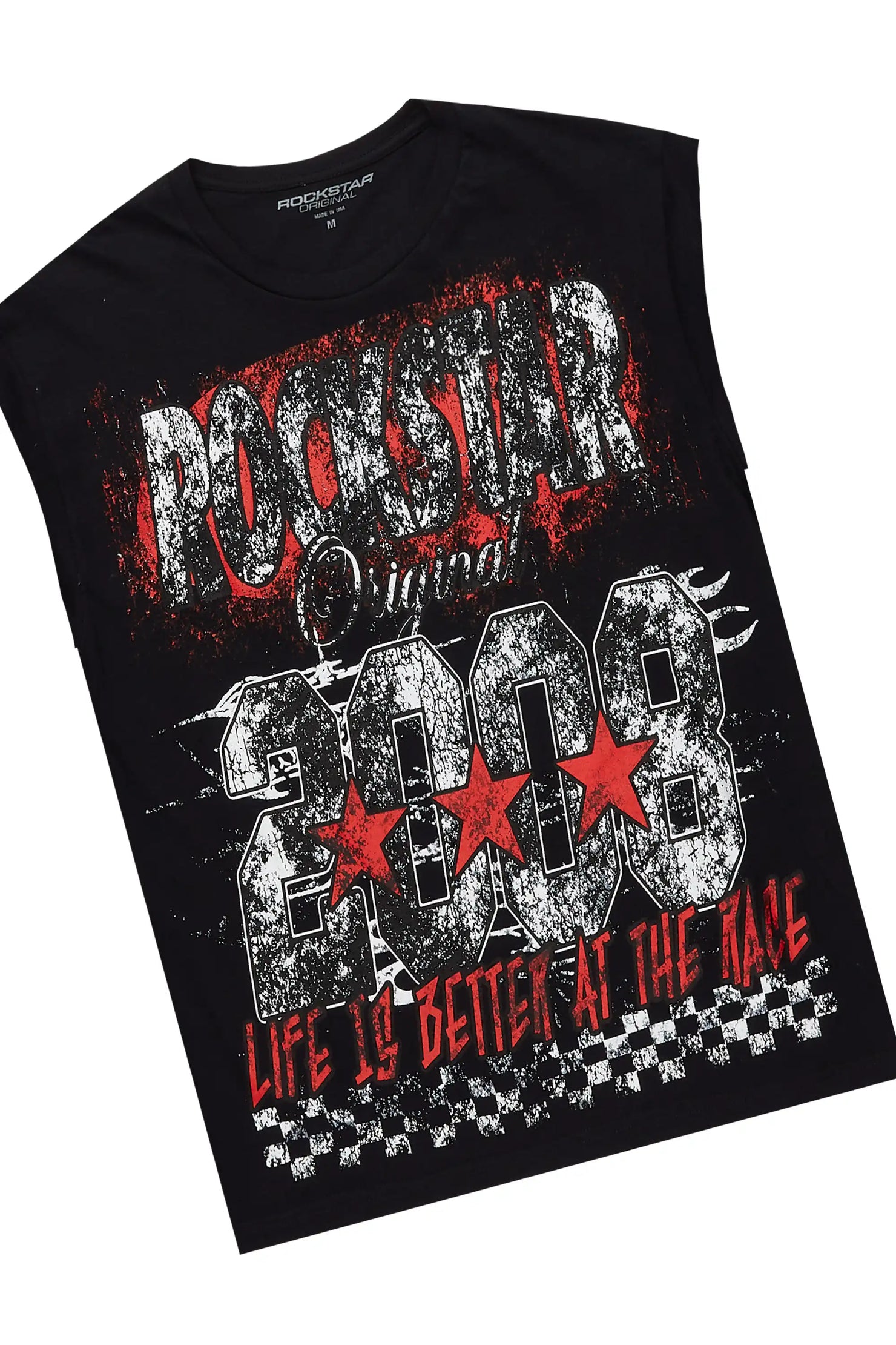 Racing Grung Black Graphic Cut Sleeve T-Shirt Short Set