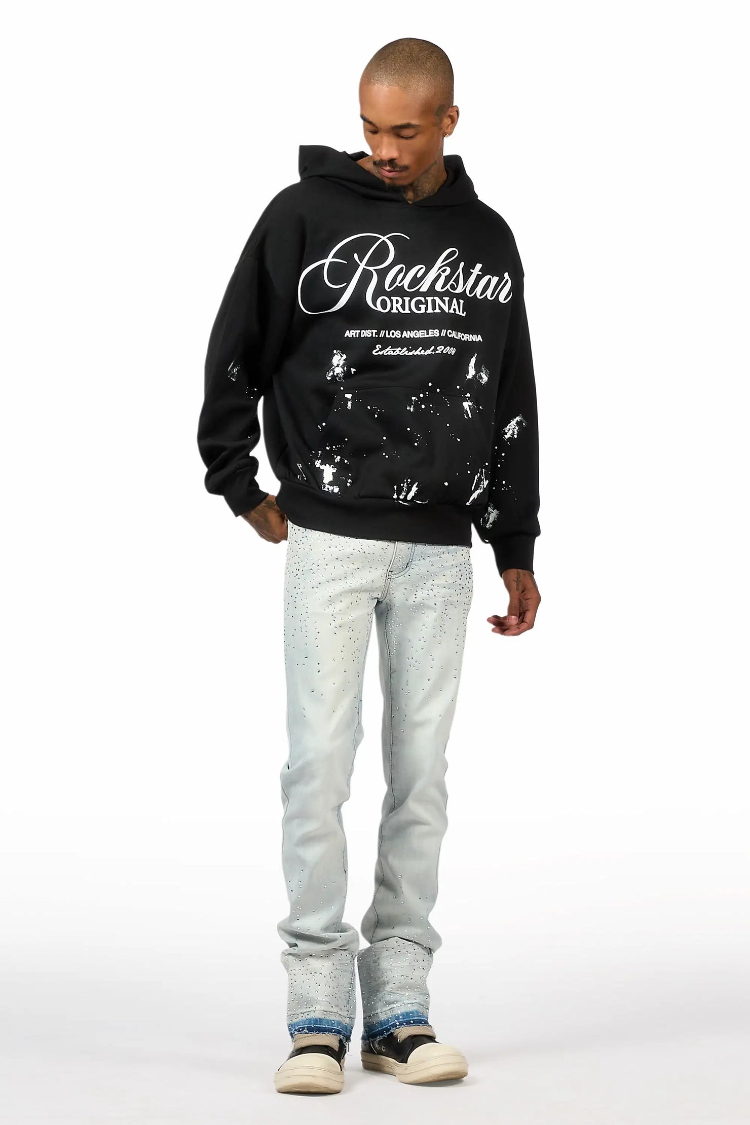 Cero Black/White Graphic Hoodie