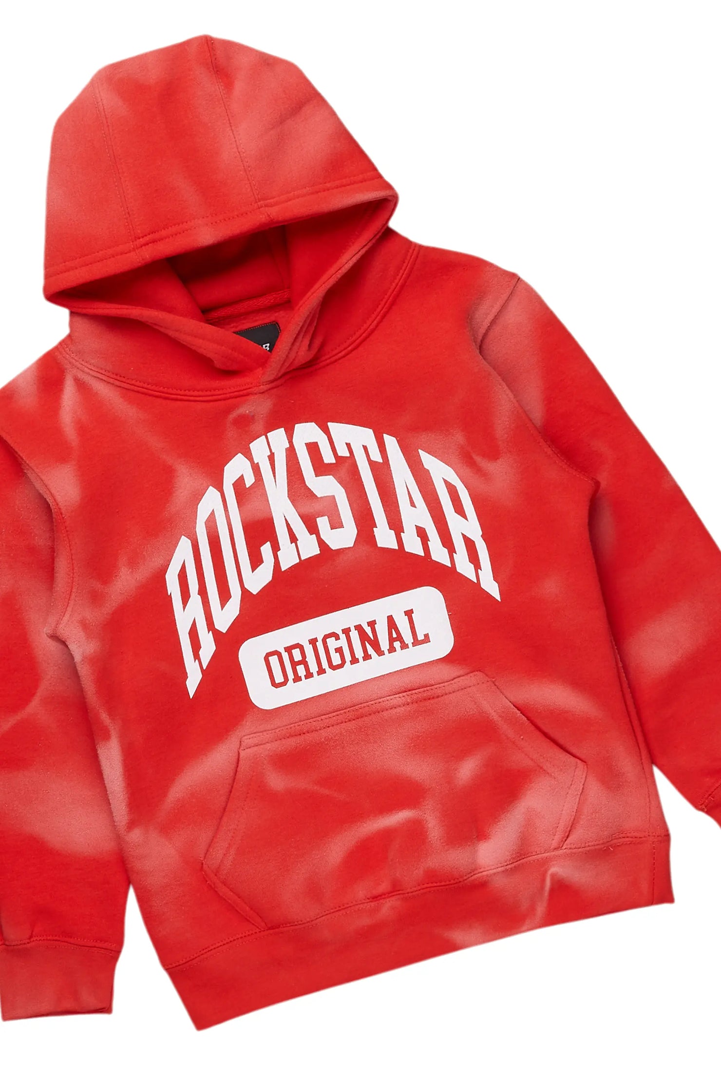 Boys Rhode Red Hoodie/Stacked Flare Jean Set