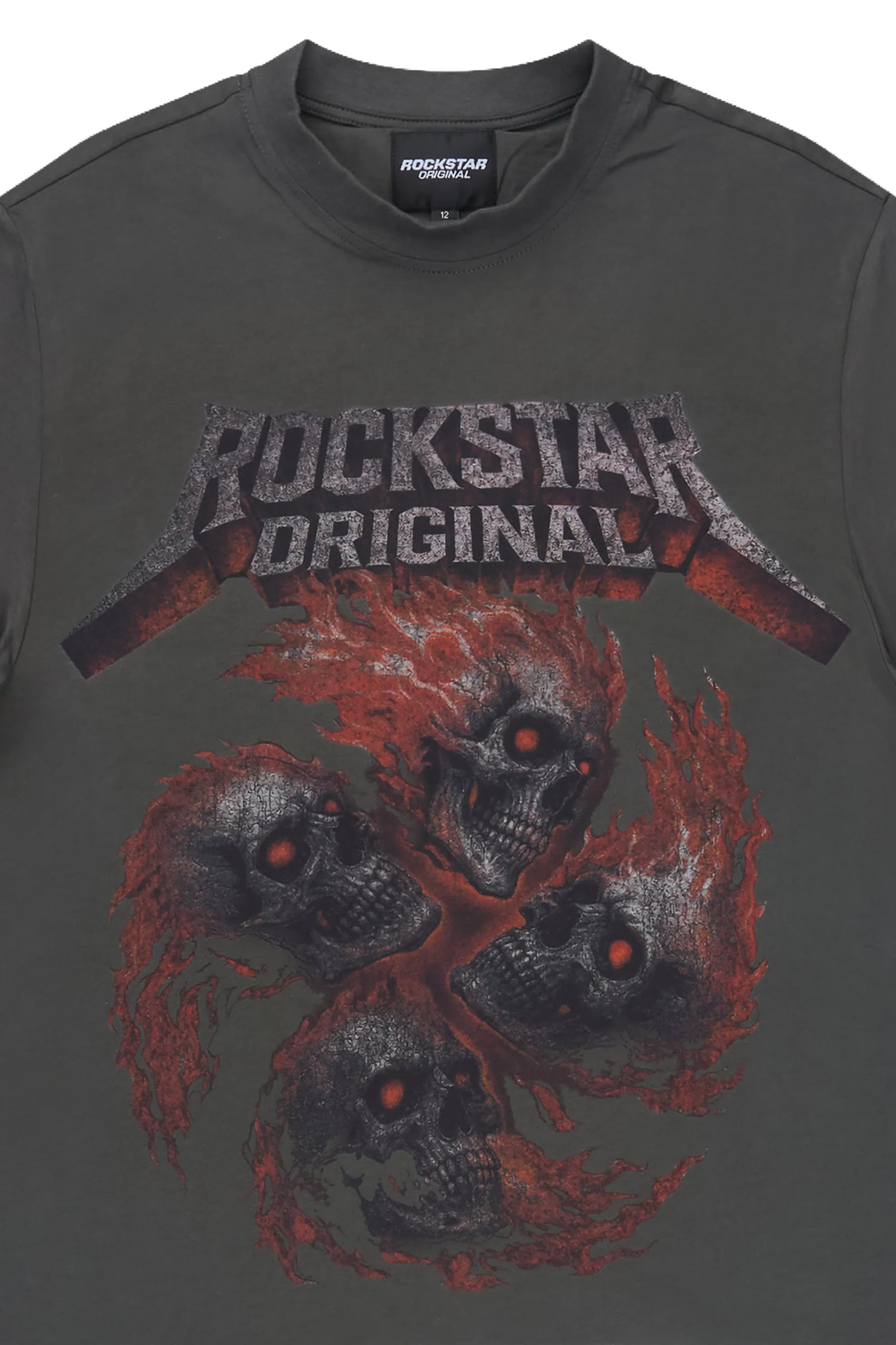 Boys Cayson Charcoal Graphic T-Shirt