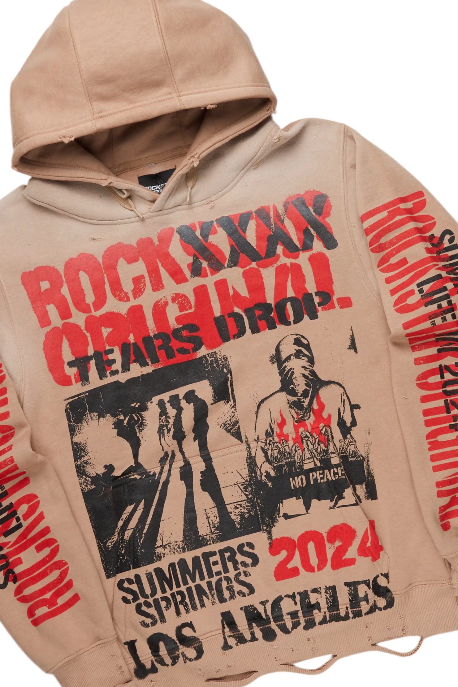 Omer Beige Hoodie & Mical Baggy Jean Bundle