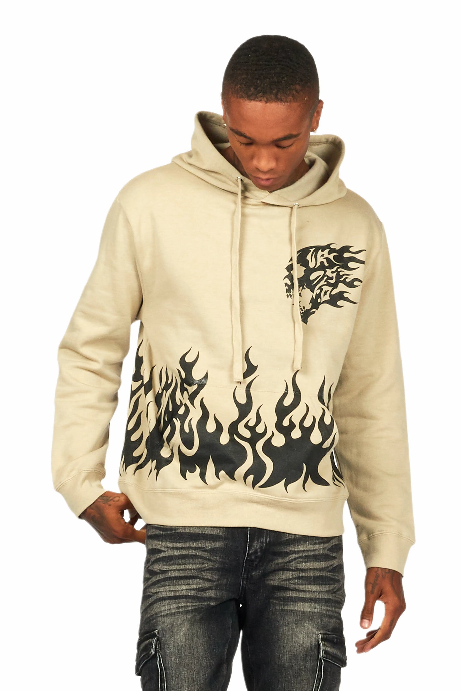 Bubble Oatmeal Graphic Hoodie