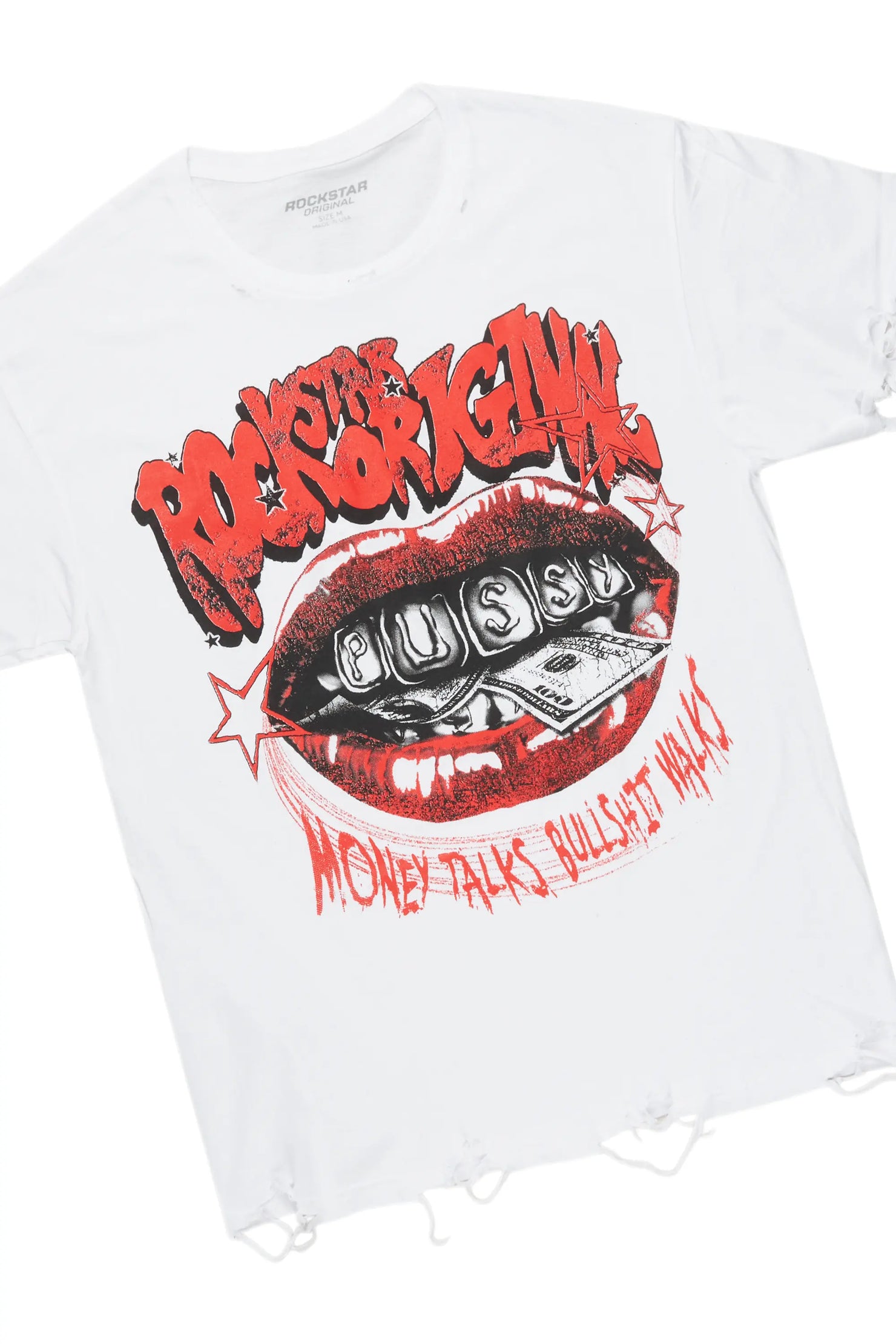 Bloke White/Blue T-Shirt/Super Stacked Flare Jean Bundle