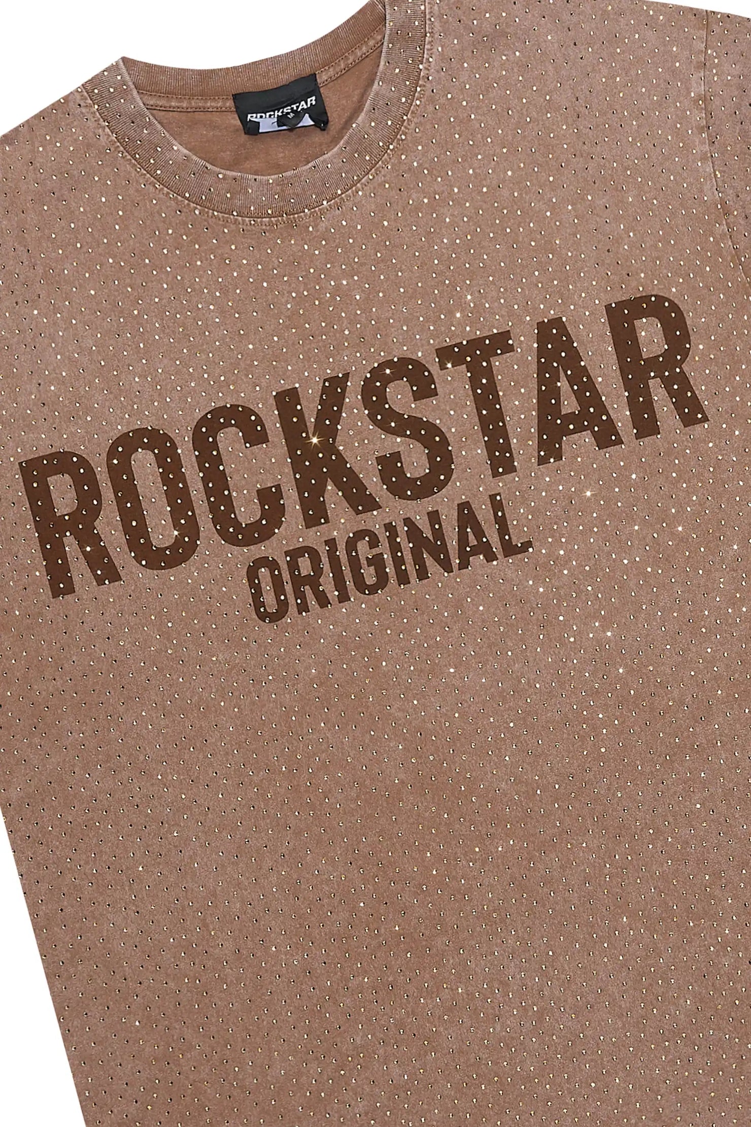 Fana Mocha Rhinestone T-Shirt