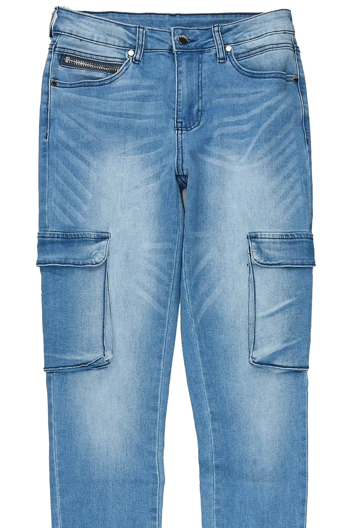 Kimwona Light Wash Cargo Skinny Jean