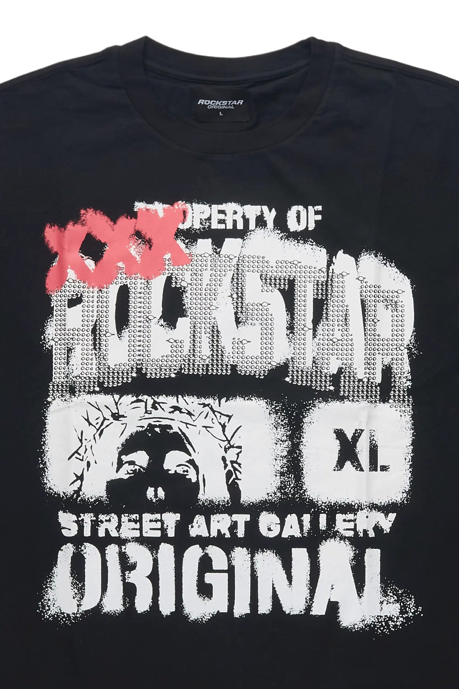 Kyo Black Oversized Graphic T-Shirt