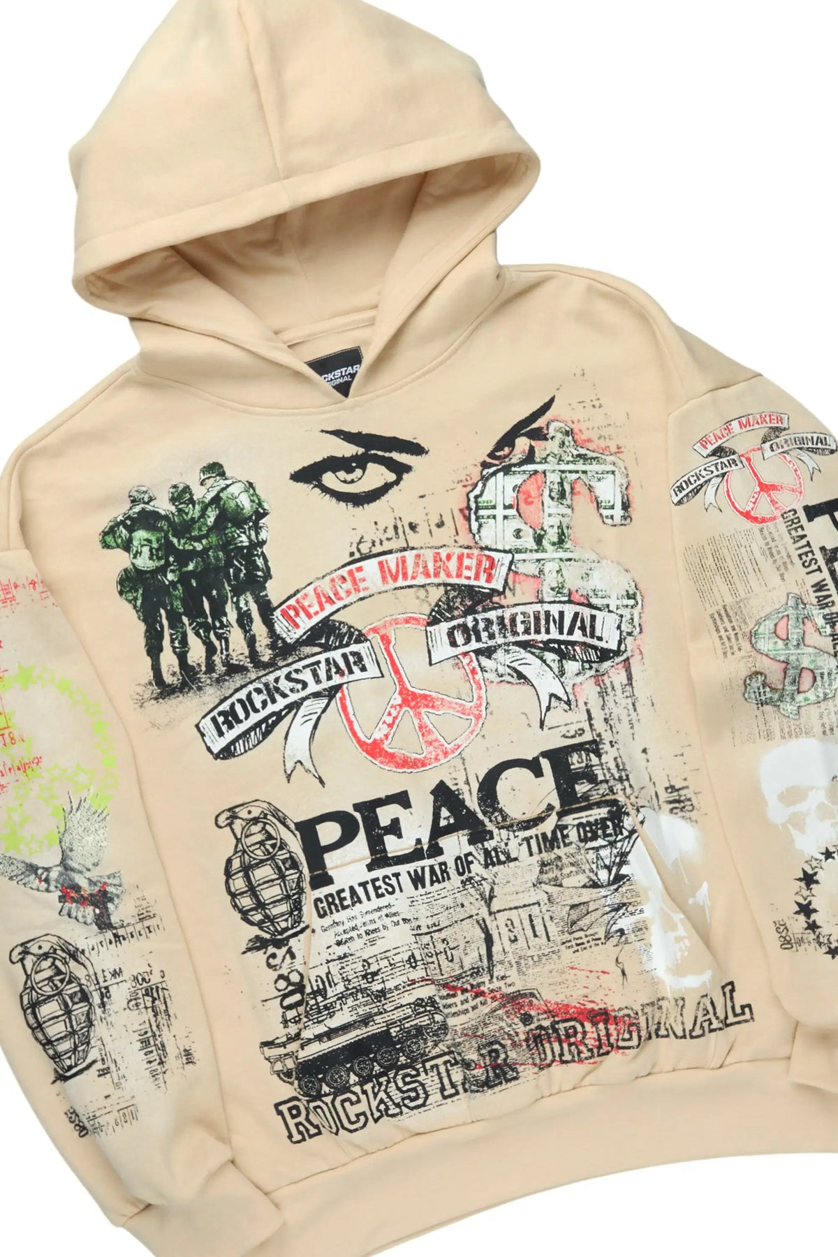 Seiko Beige Graphic Hoodie