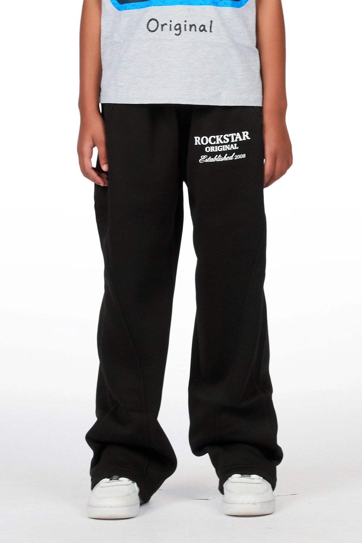 Girls Maximilliana Black Gabby Barrel Sweatpant