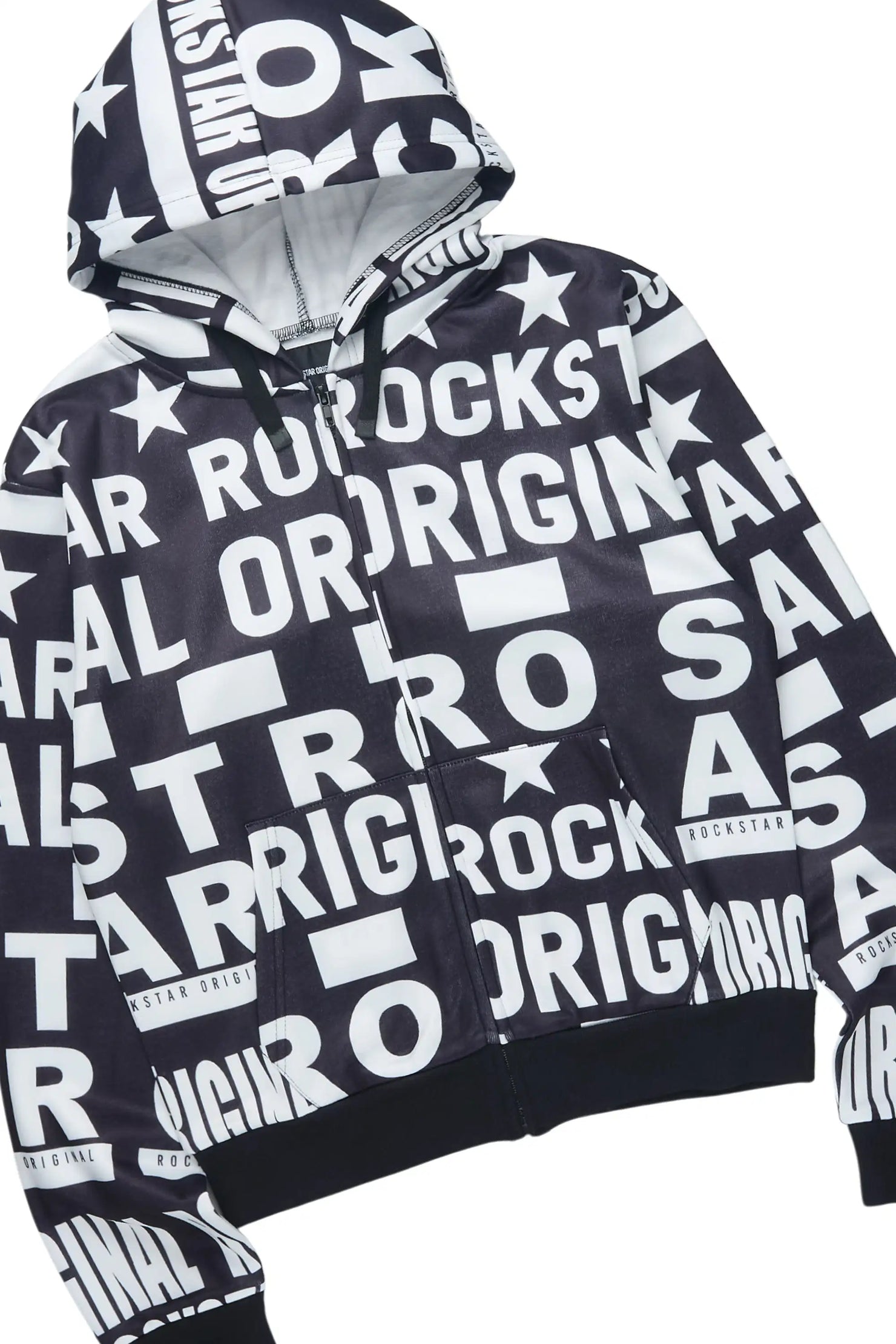 Rikelle Black Printed Track Set