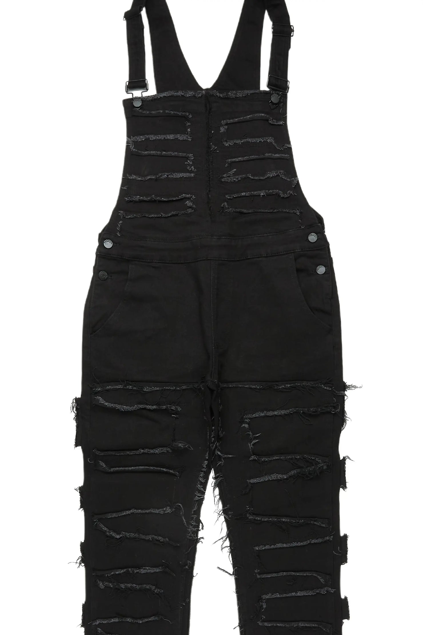 Daysha Black Denim Overall