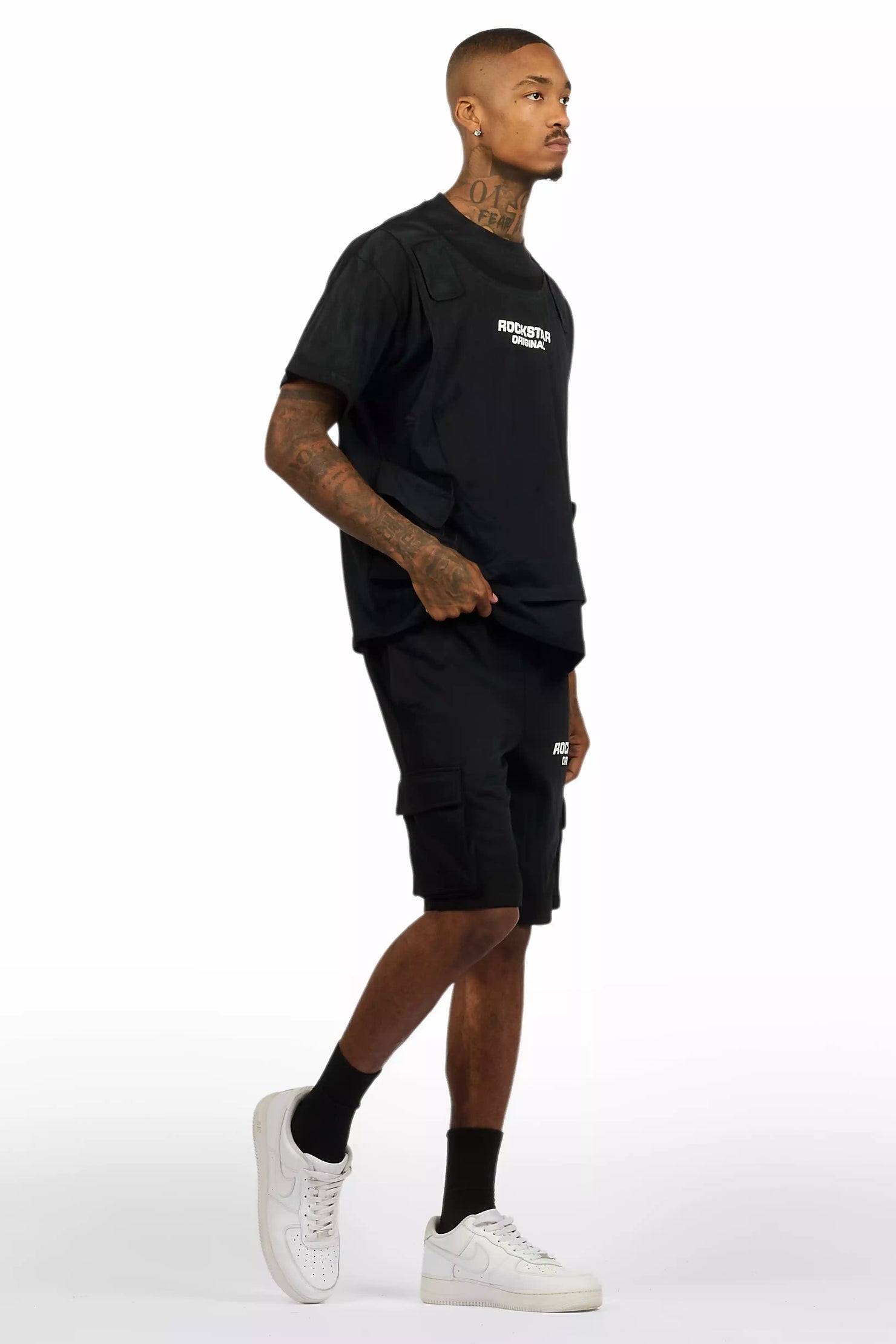 Herbie Black T-Shirt/Cargo Short Set