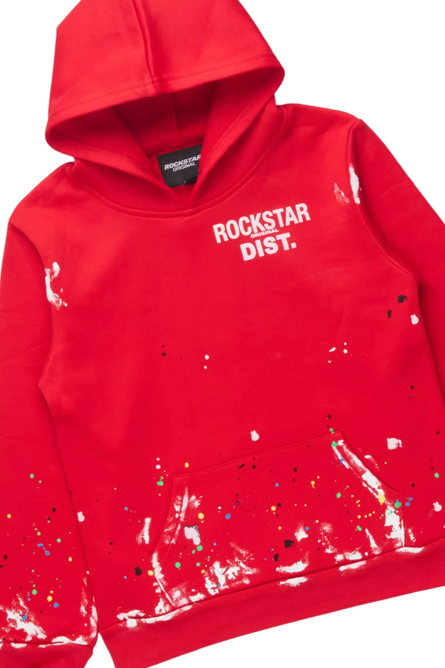 Boys Jaco Red Baggy Fit Pant Set