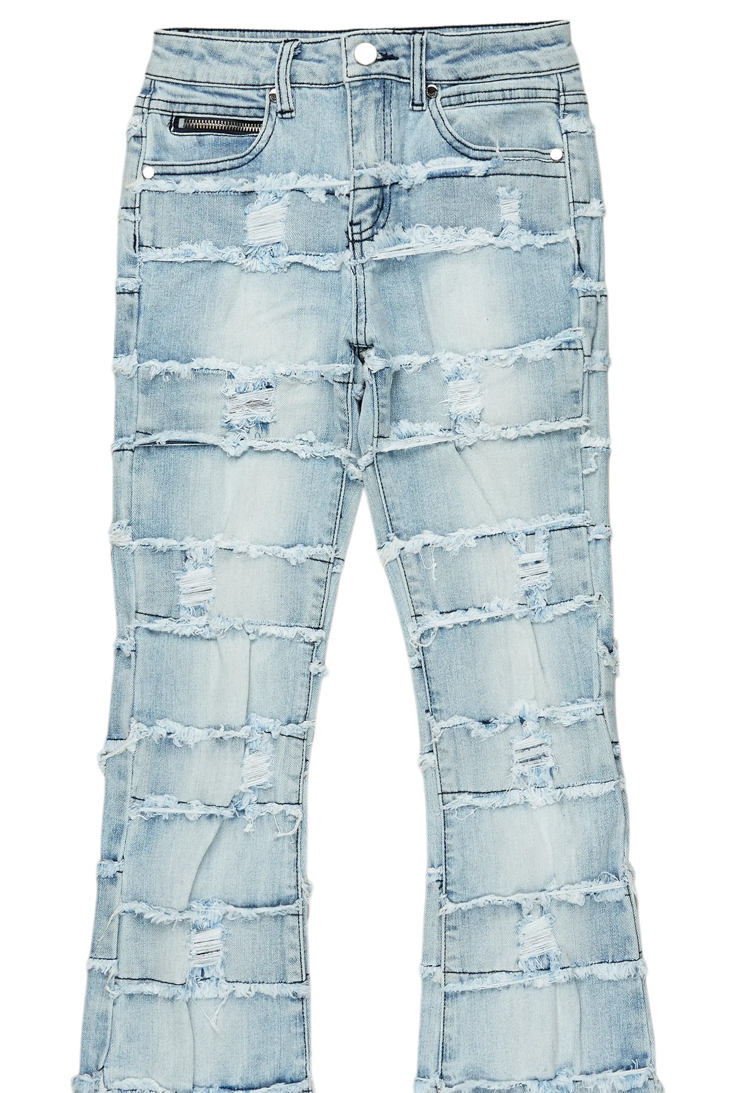 Boys Sten Blue Stacked Flare Jean