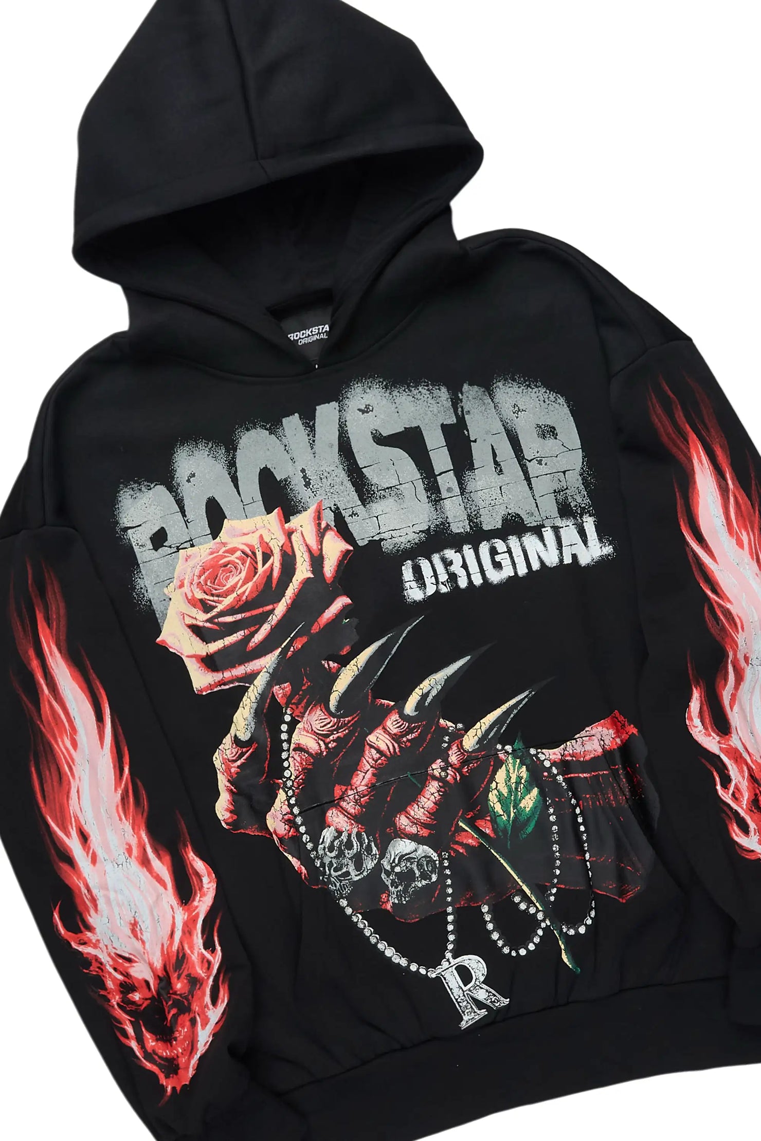 Azyrx Black Hoodie/Baggy Pant Track Set