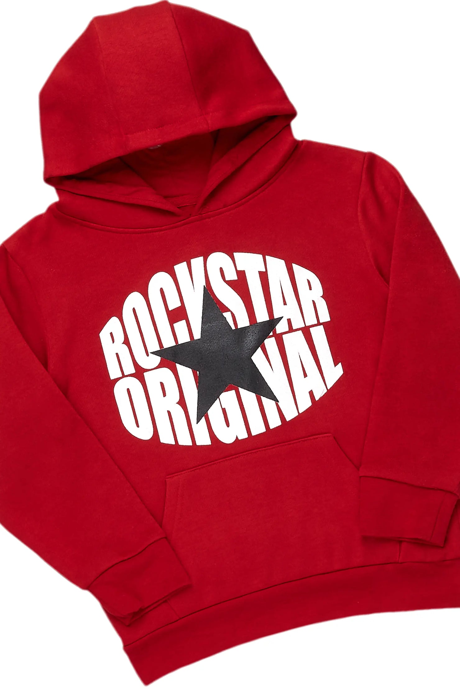 Boys Sarge Burgundy Stacked Pant Set