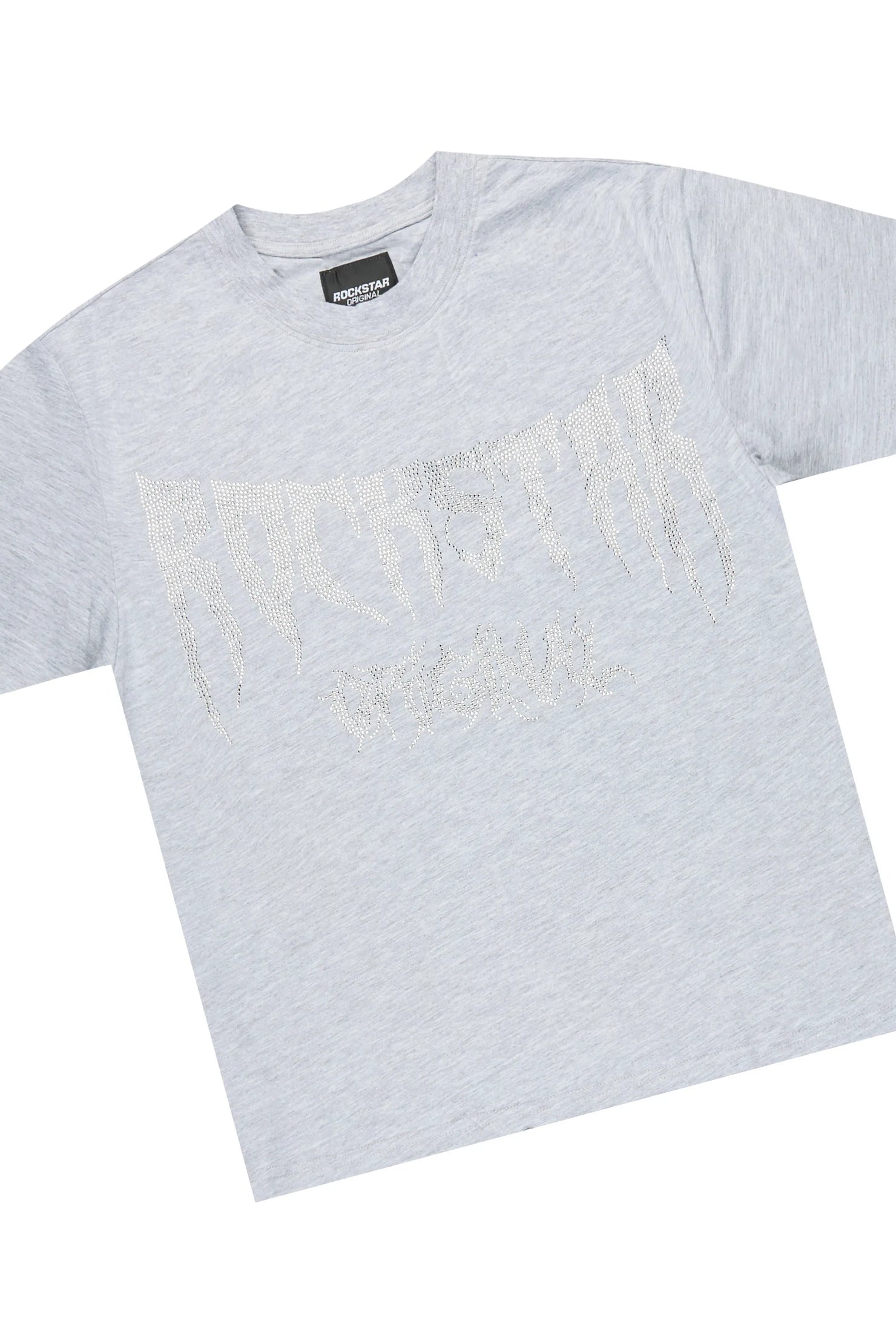Boys Twinkle Grey Rhinestone Short Set