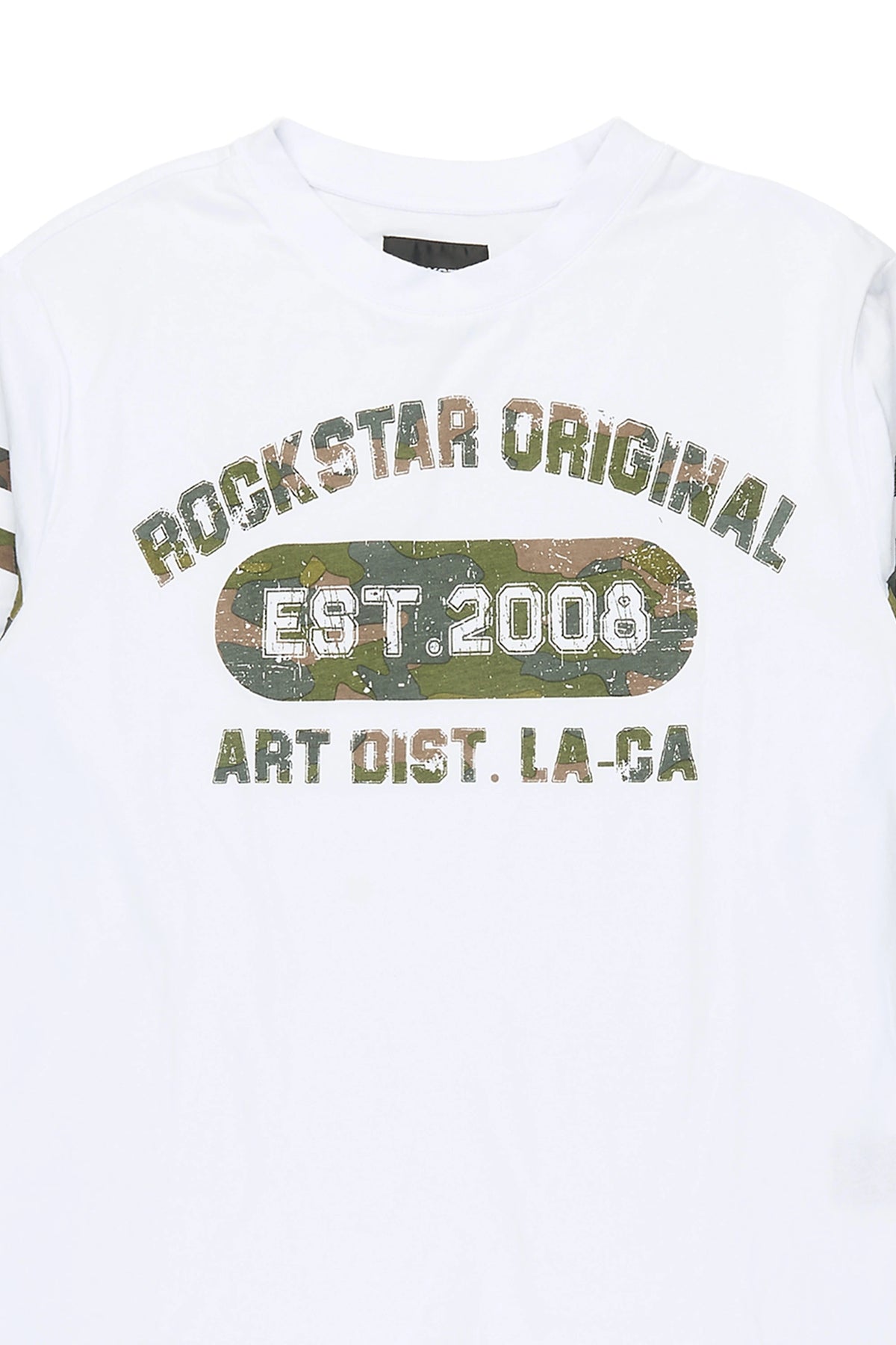 Boys Alexander White/Camo Long Sleeve T-Shirt