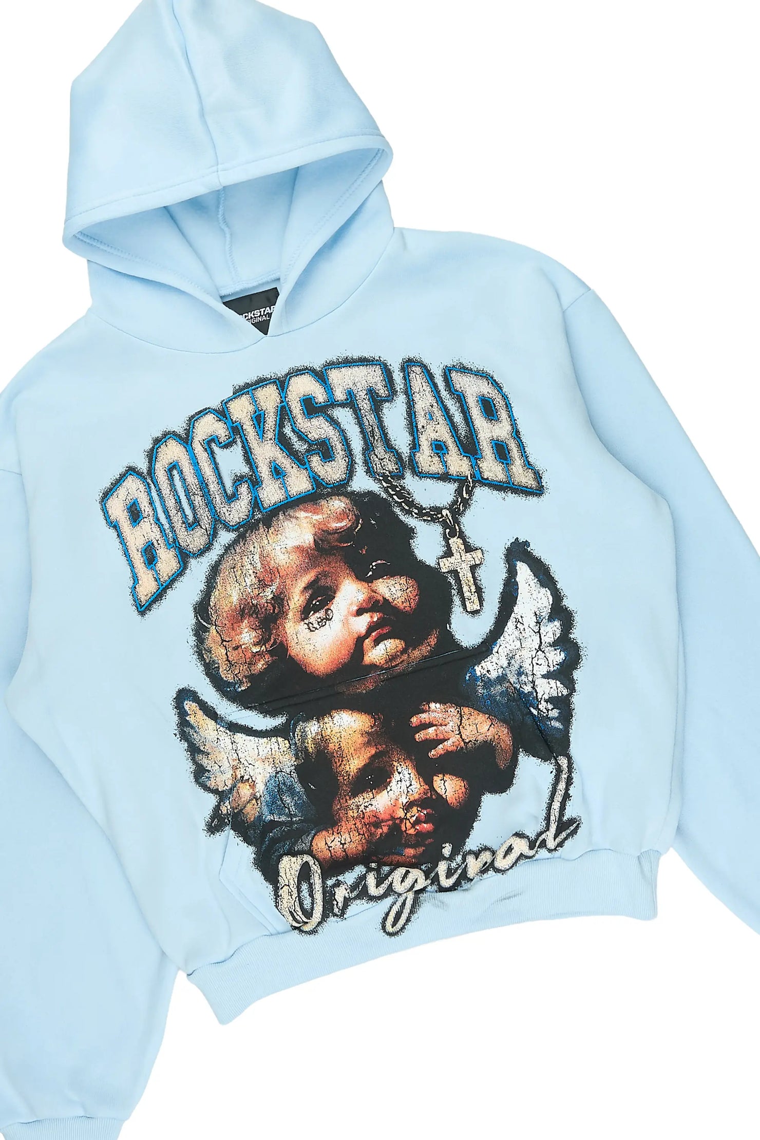 Boys Deiter Baby Blue Hoodie Short Set