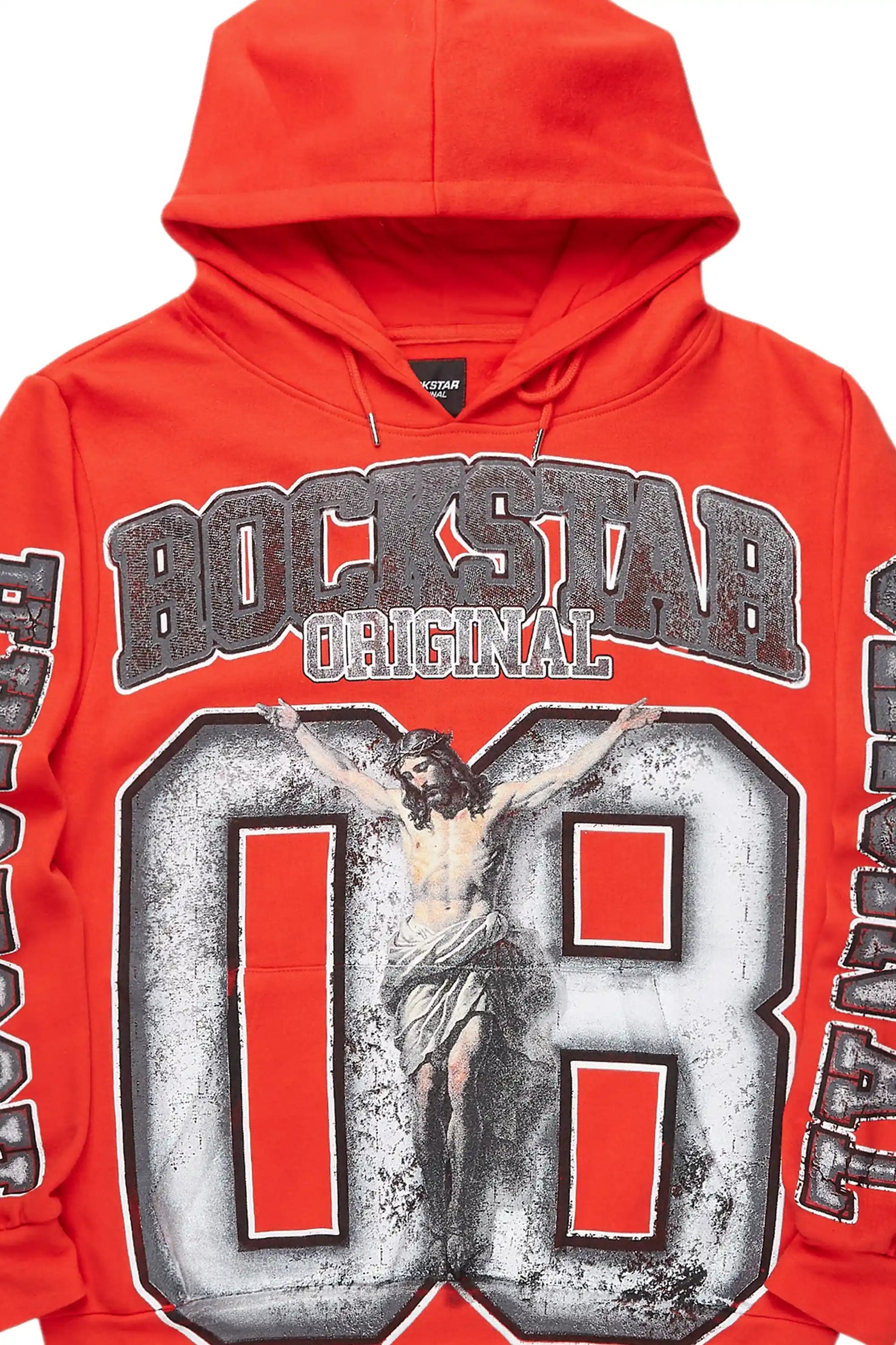 Fields Red/White Graphic Hoodie