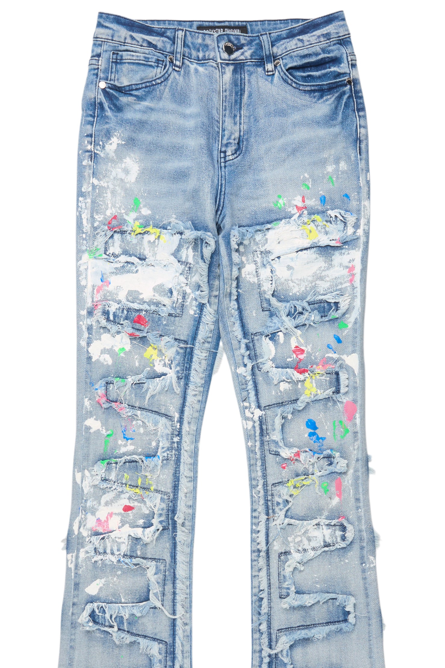 Raeshell Med. Wash Painted Stacked Jean