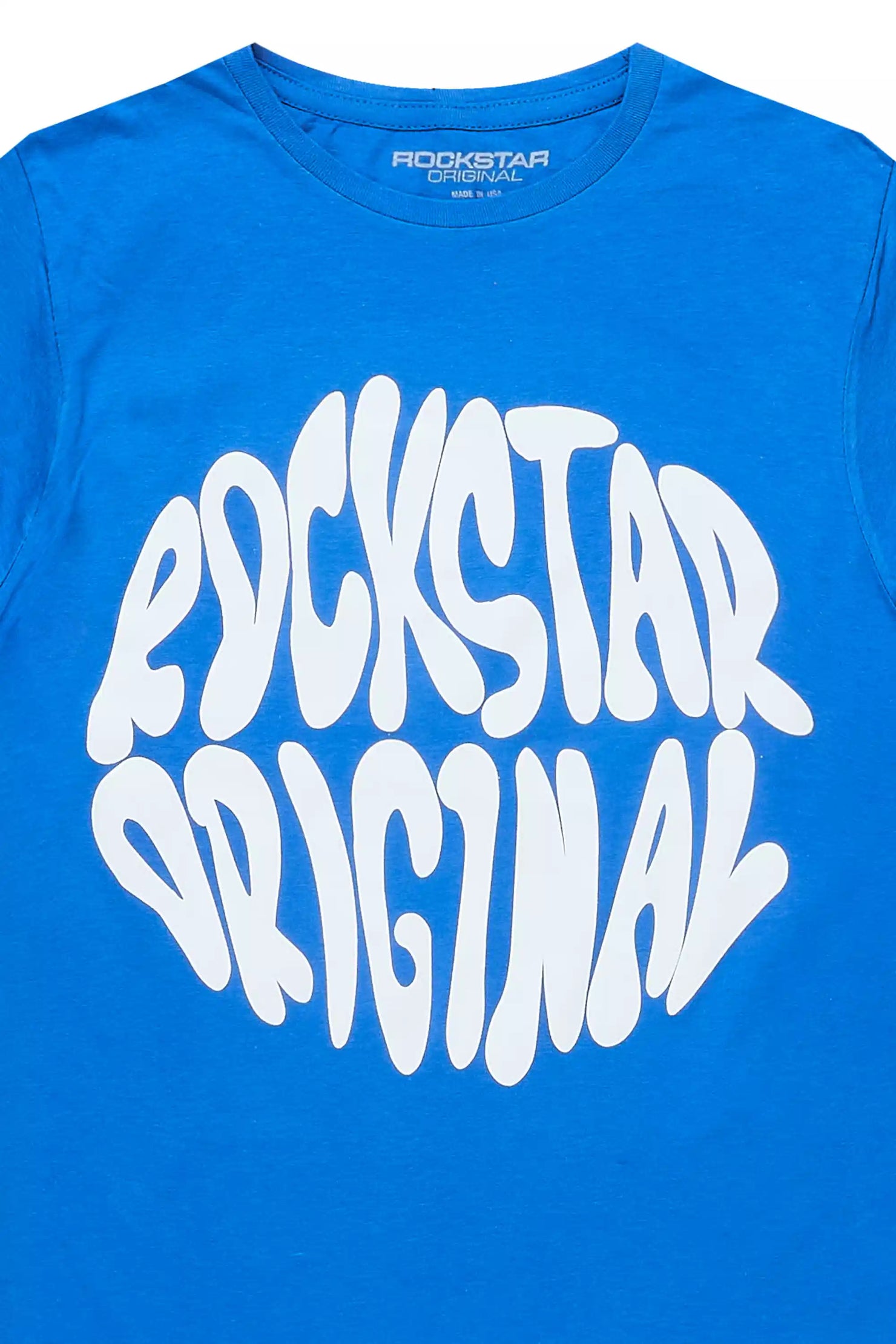 Boys Thierry Royal Blue/White Graphic T-Shirt