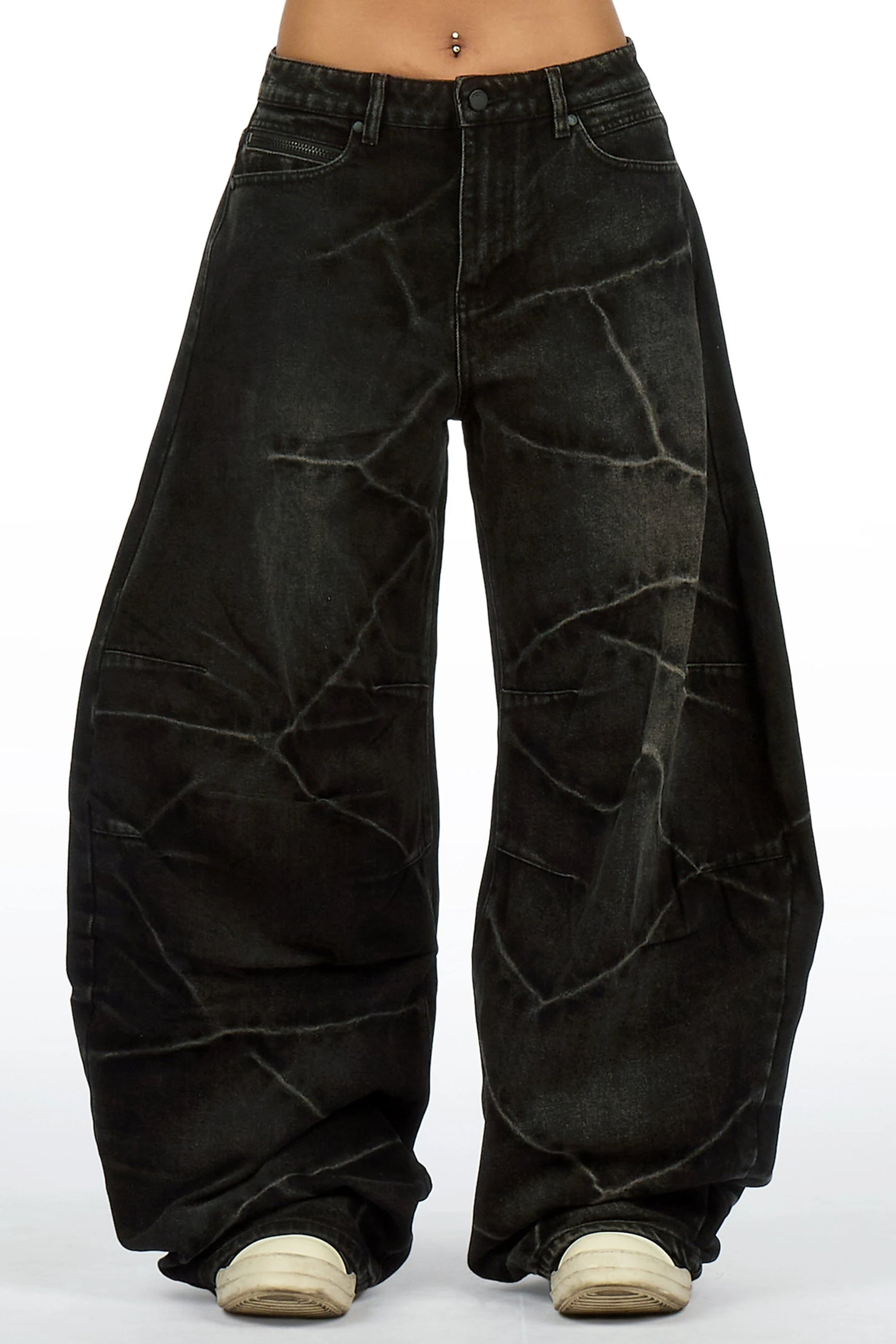 LaNysha Black Barrell Fit Jean