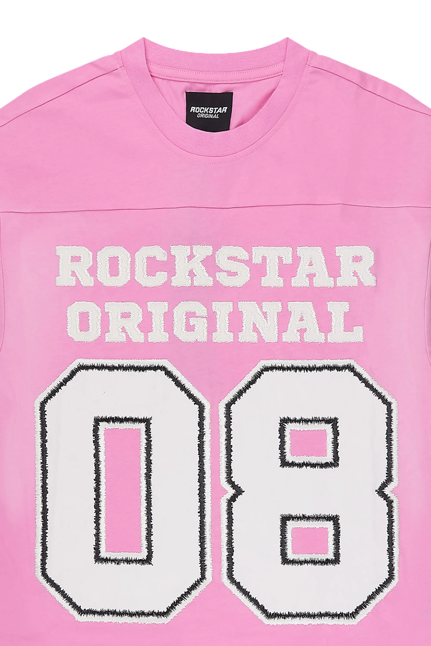 Latoyia Pink 3/4 Boxy Crop Tee Shirt