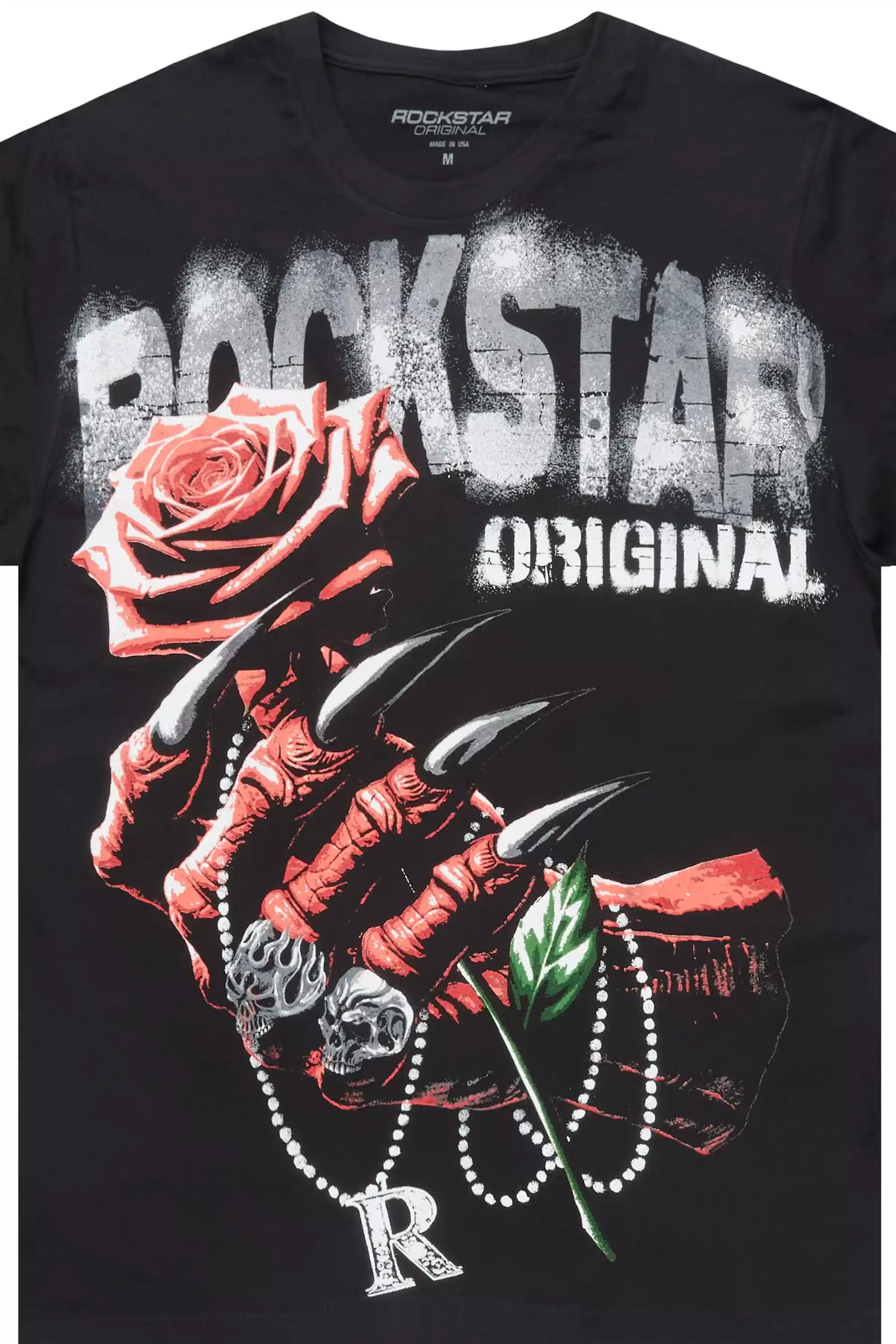 Azyrx Black Graphic T-Shirt