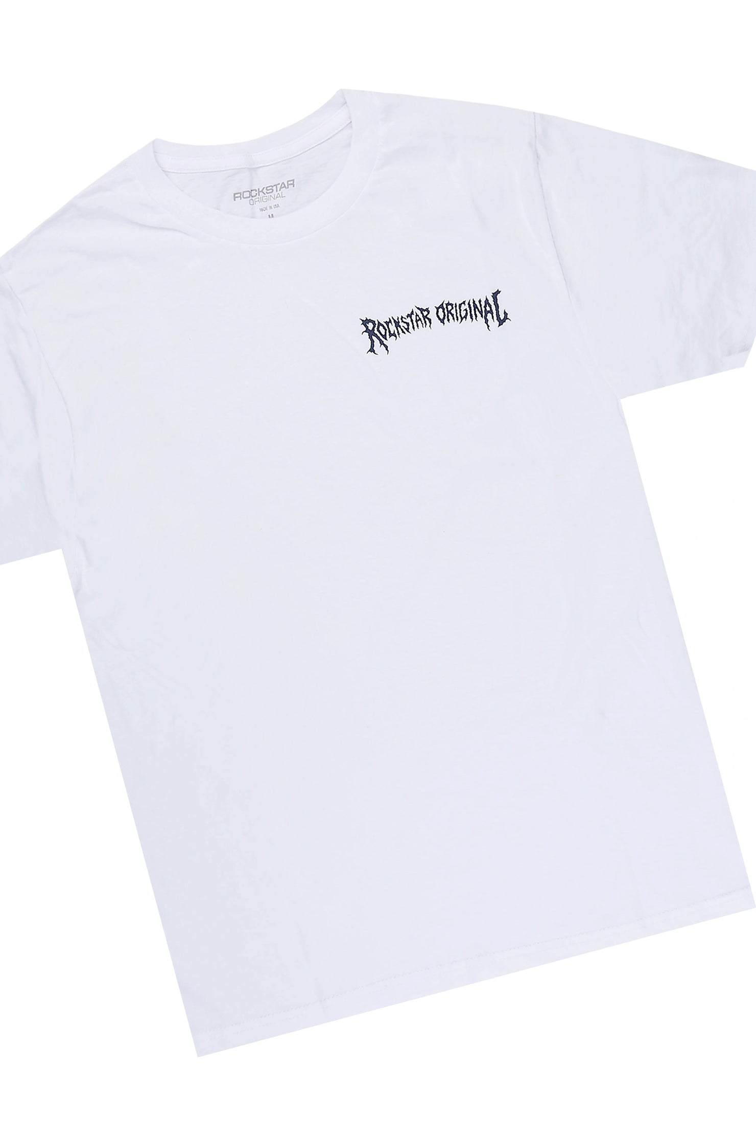 Deathrow 3.0 White/Navy T-Shirt/Stacked Flare Pant Set