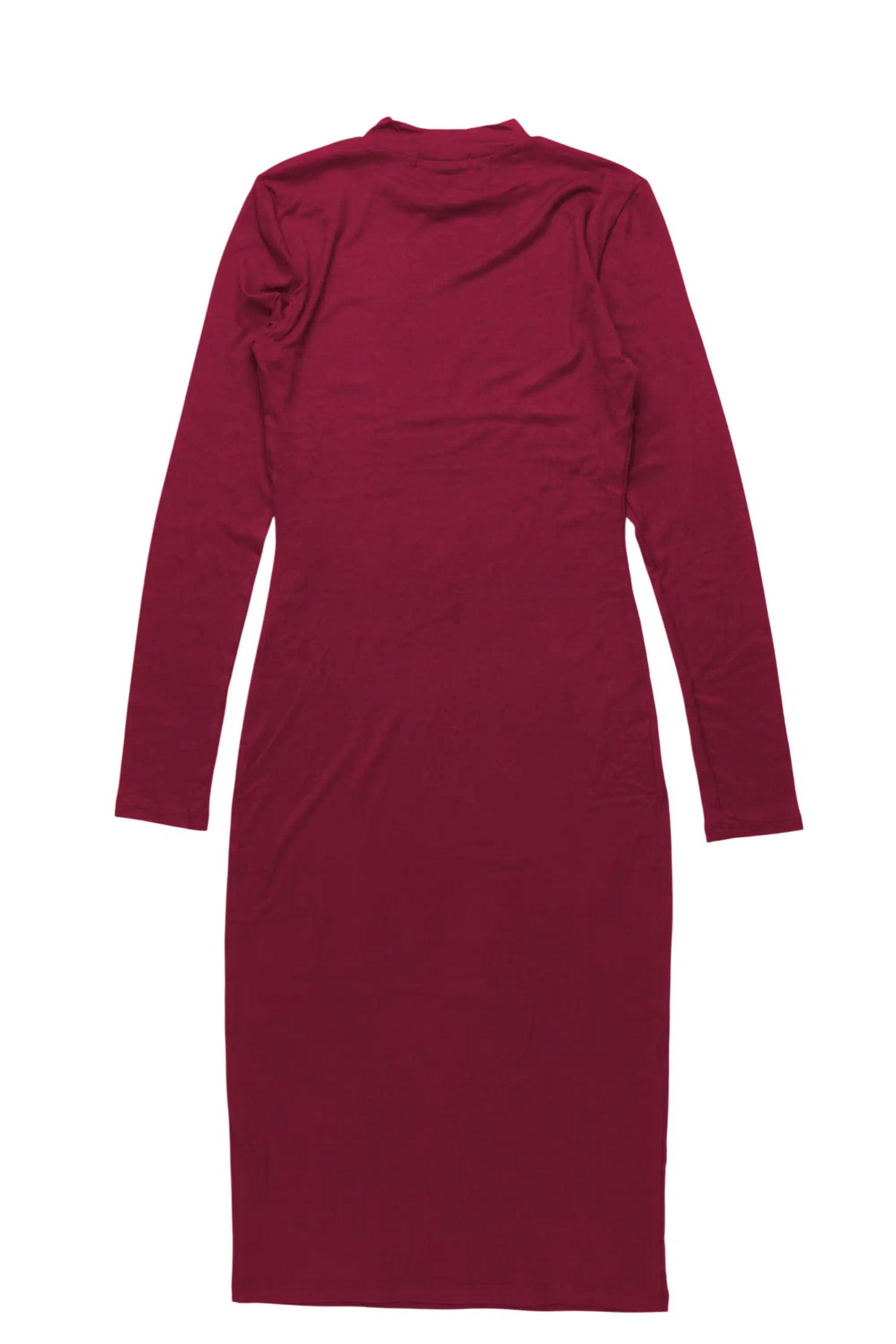 Kalahia Red Long Sleeve Midi Dress