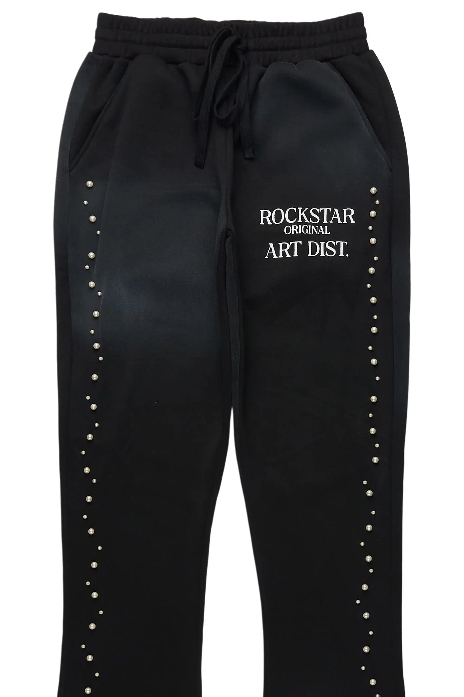 Nikkia Black Pearl Stacked Track Pant