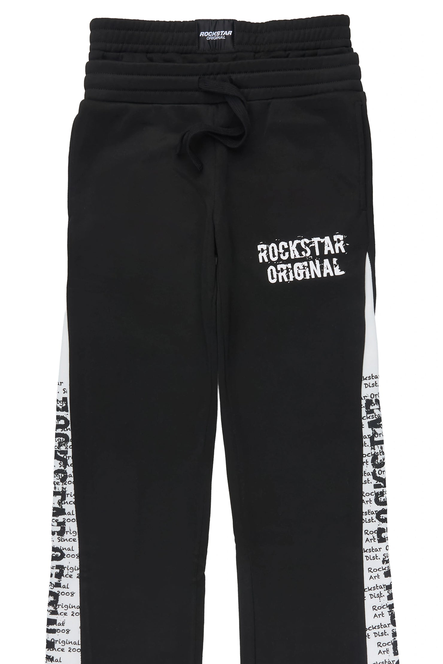 Boys Bes Black Double Waisted Super Baggy Track Pant