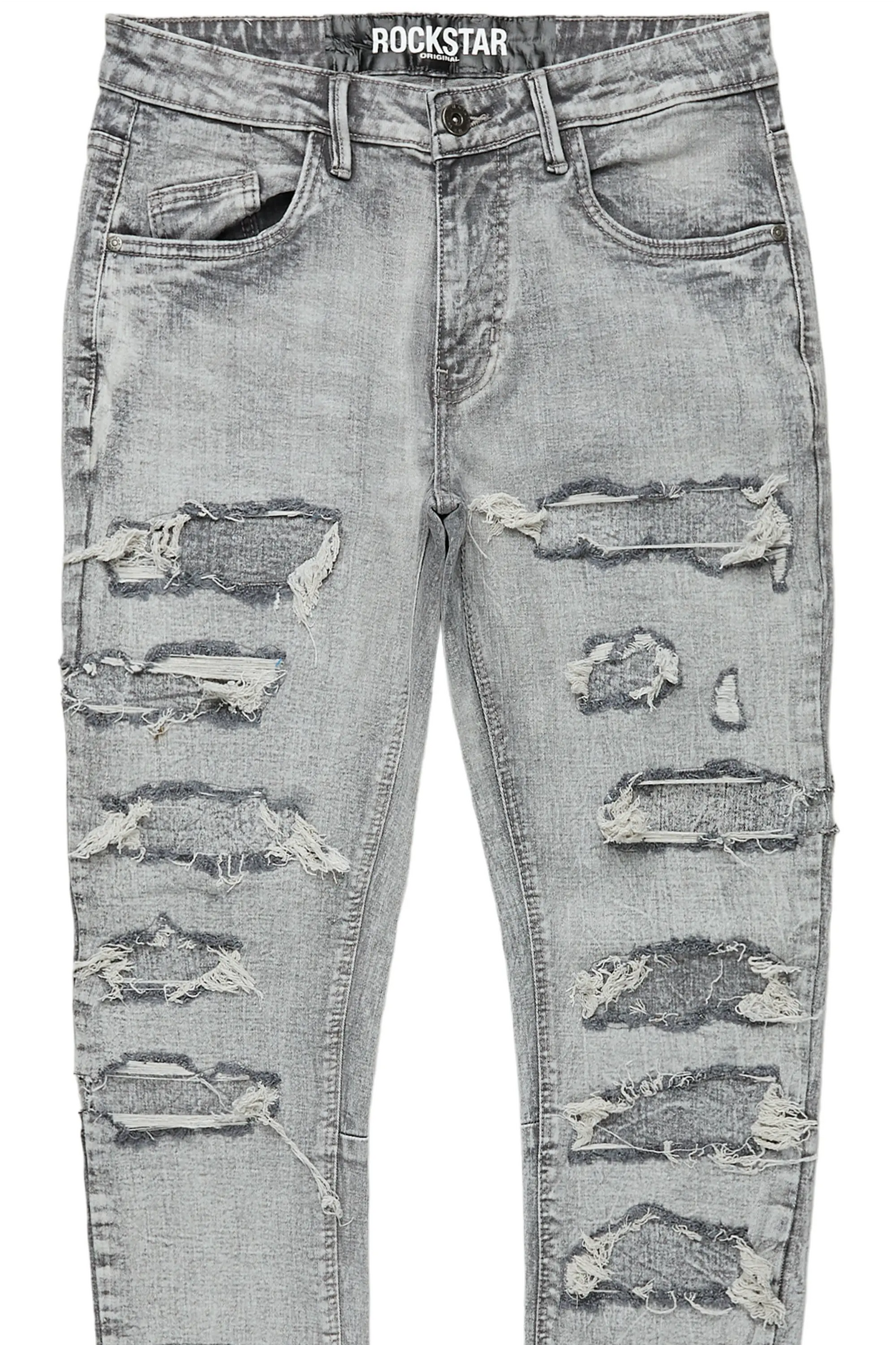 Dalit Grey Under Patch Skinny Fit Jean