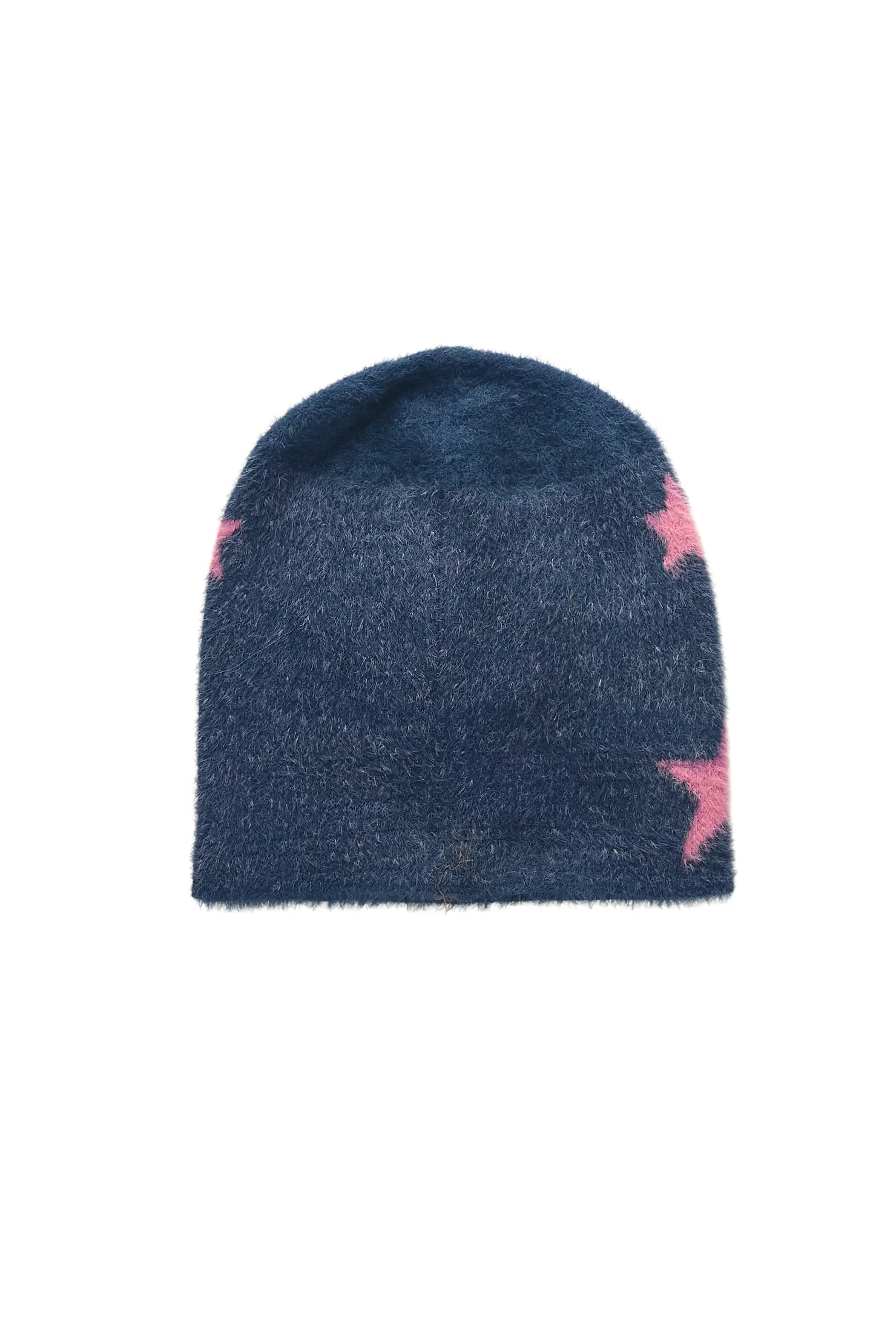 Carolina Navy Knit Mohair Beanie