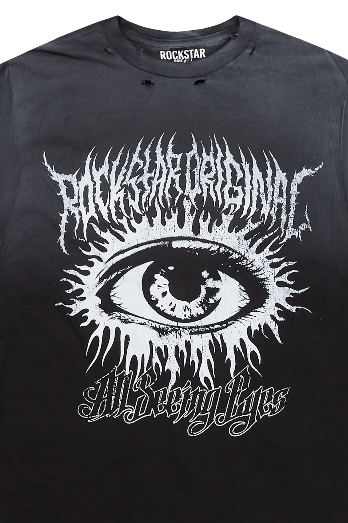 All Seeing Eyes Black Graphic T-Shirt