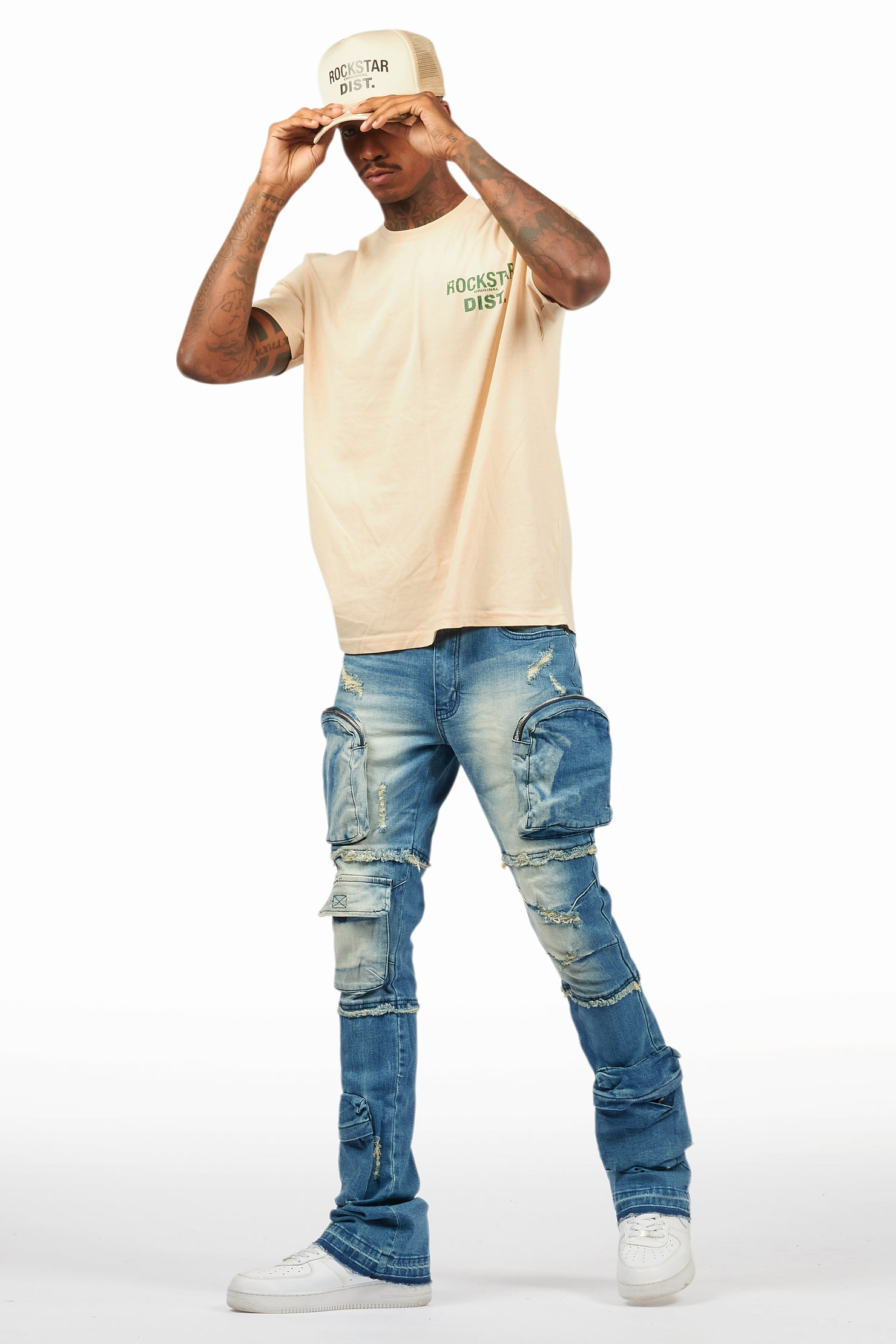 Lake Vintage Sand/Green Graphic T-Shirt