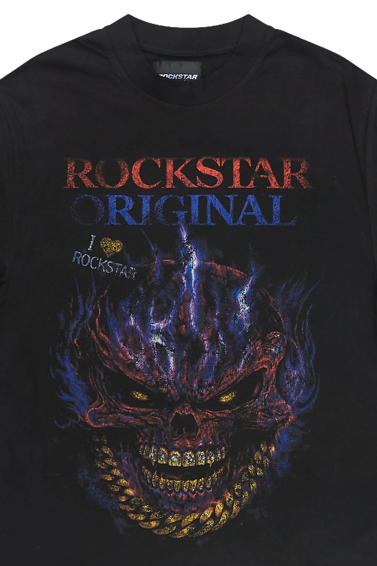 Boys Rudra Black Graphic T-Shirt