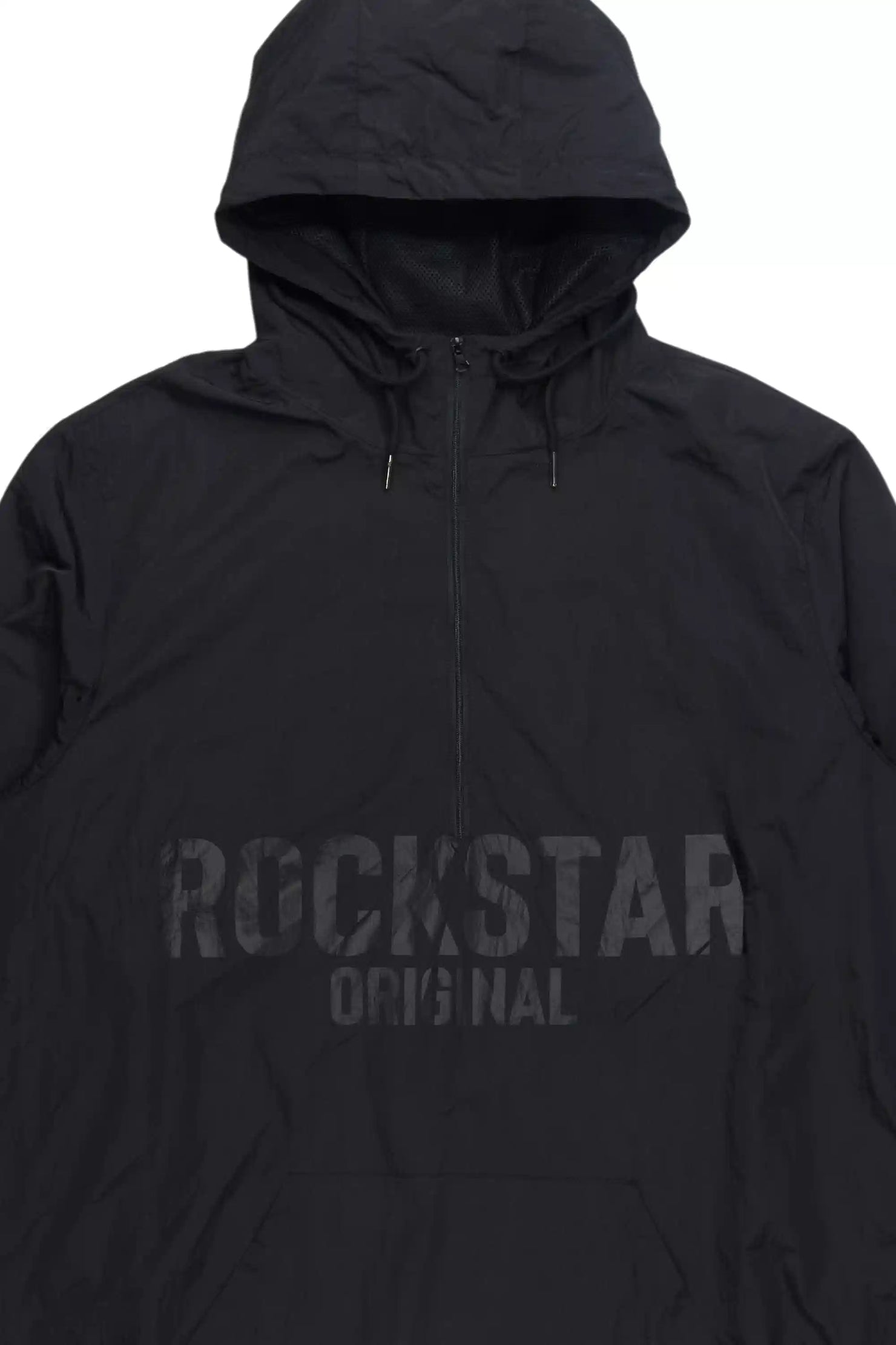 Sana Black Graphic Windbreaker