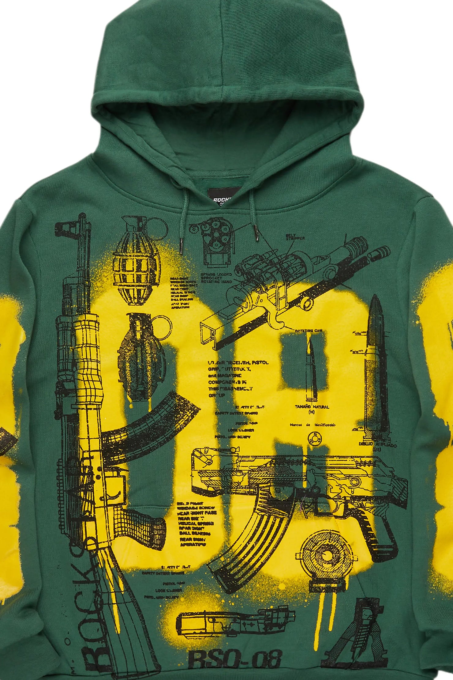 Nesta Green Graphic Hoodie