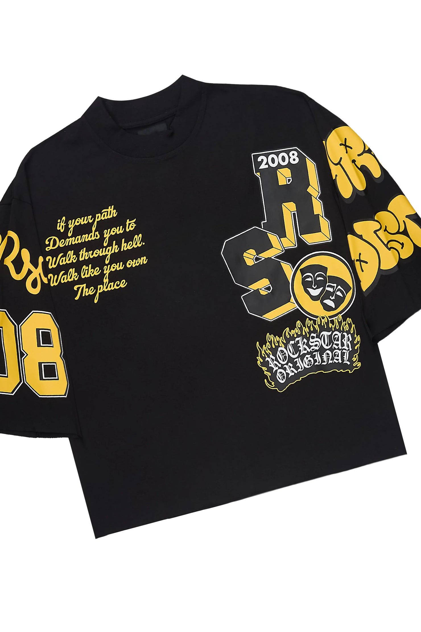 Leslaw Black T-Shirt/Short Set
